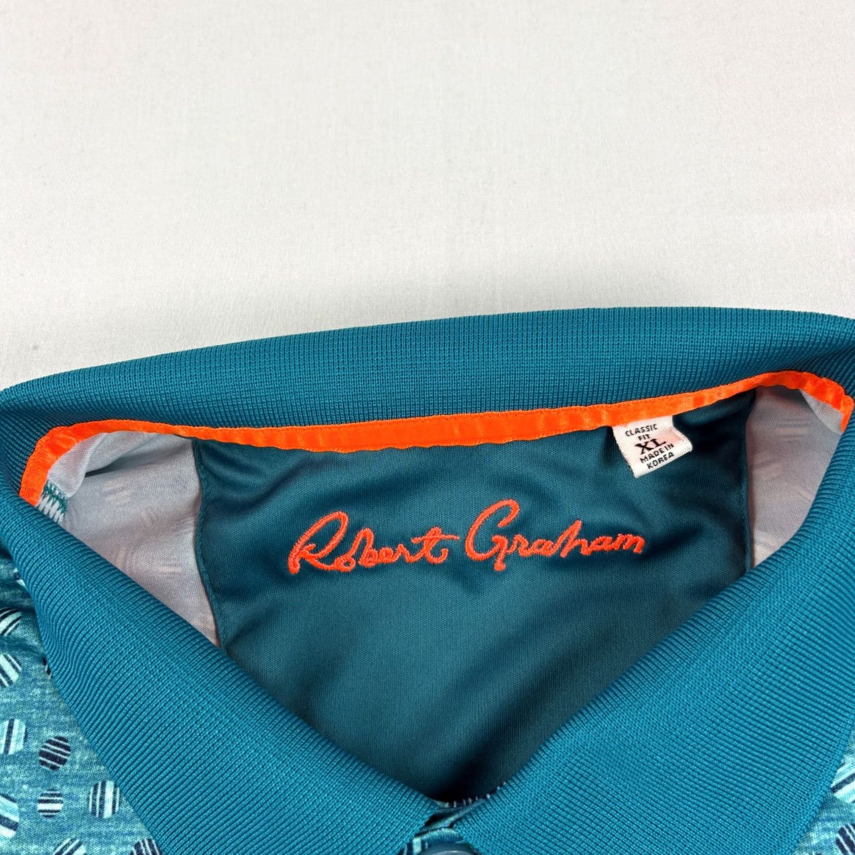 Robert Graham Robert Graham Shirt Mens XL Blue Geometric Performance Stretch Polo Golf Shirt Size US XL / EU 56 / 4 - 3 Thumbnail
