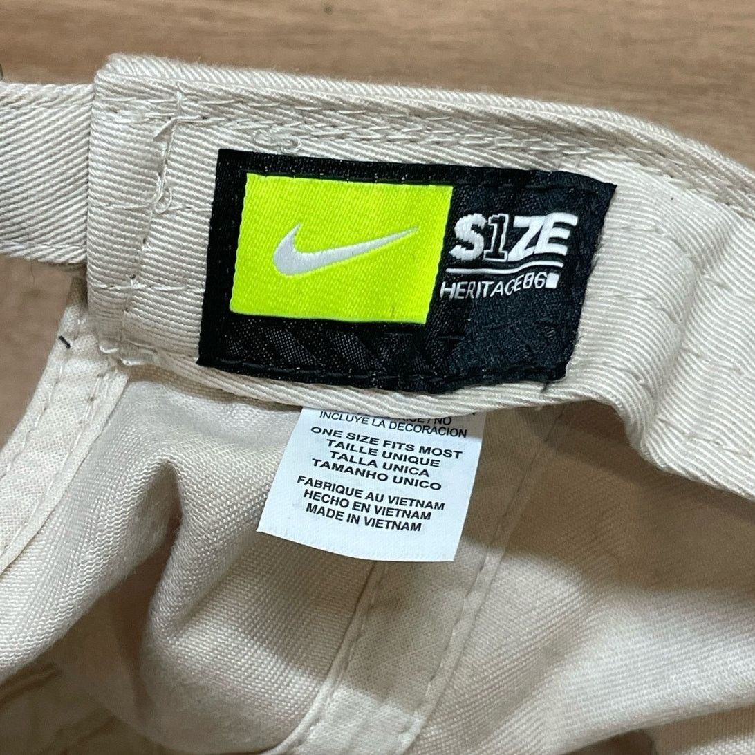 Nike Nike Heritage86 side swoosh hate adjustable beige hat cap Size ONE SIZE - 6 Thumbnail