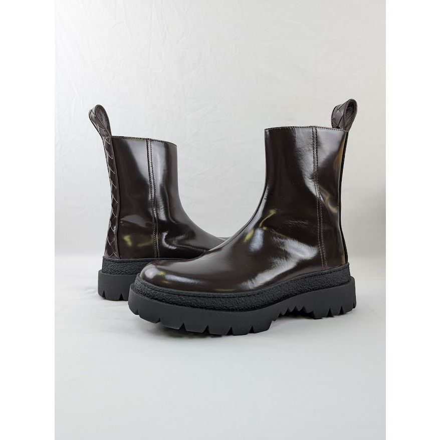 Bottega Veneta o1rshd1 Texas Calf Highway Ankle Boot in Fondant/Black Size US 10 / EU 43 - 18 Thumbnail