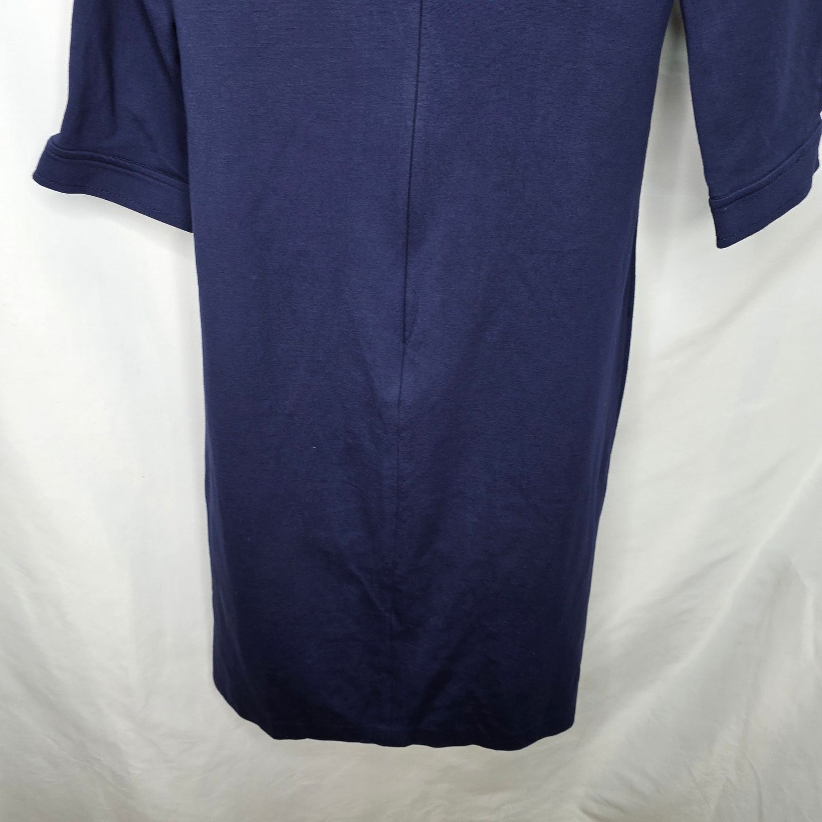 Other Talbots Blue Elbow length Sleeve Round Neck Sheath Dress Size S / US 4 / IT 40 - 11 Thumbnail