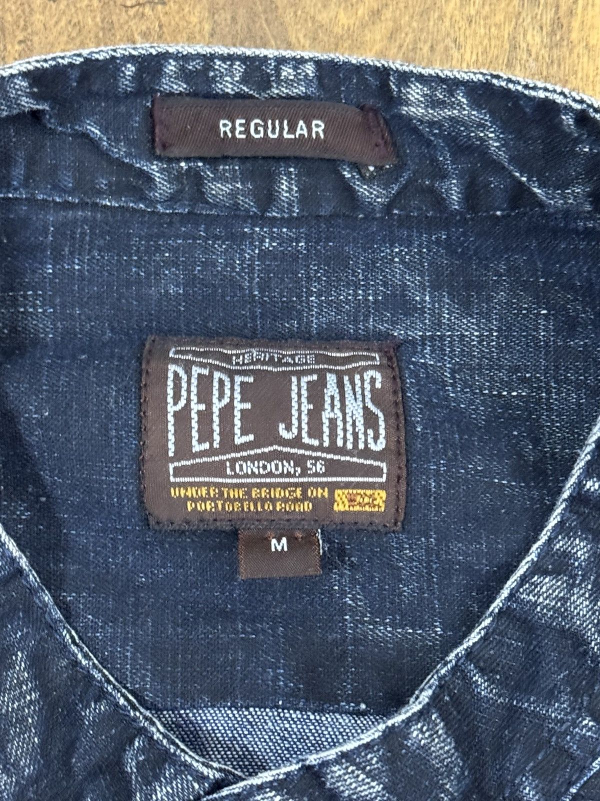 Pepe Jeans × Vintage Vintage Pepe Jeans London Heritage Denim Button up Shirt Size US M / EU 48-50 / 2 - 7 Thumbnail