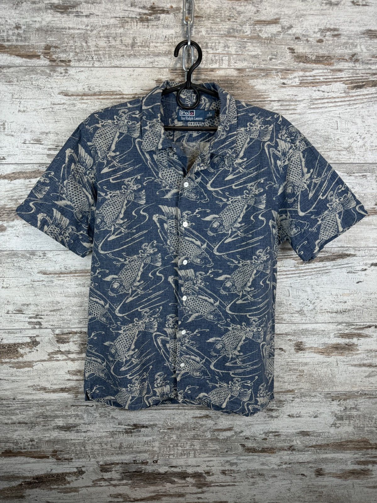 Polo Ralph Lauren × Vintage Mens Vintage Polo Ralph Lauren Shirts button up fish luxury Size US M / EU 48-50 / 2 - 2 Thumbnail