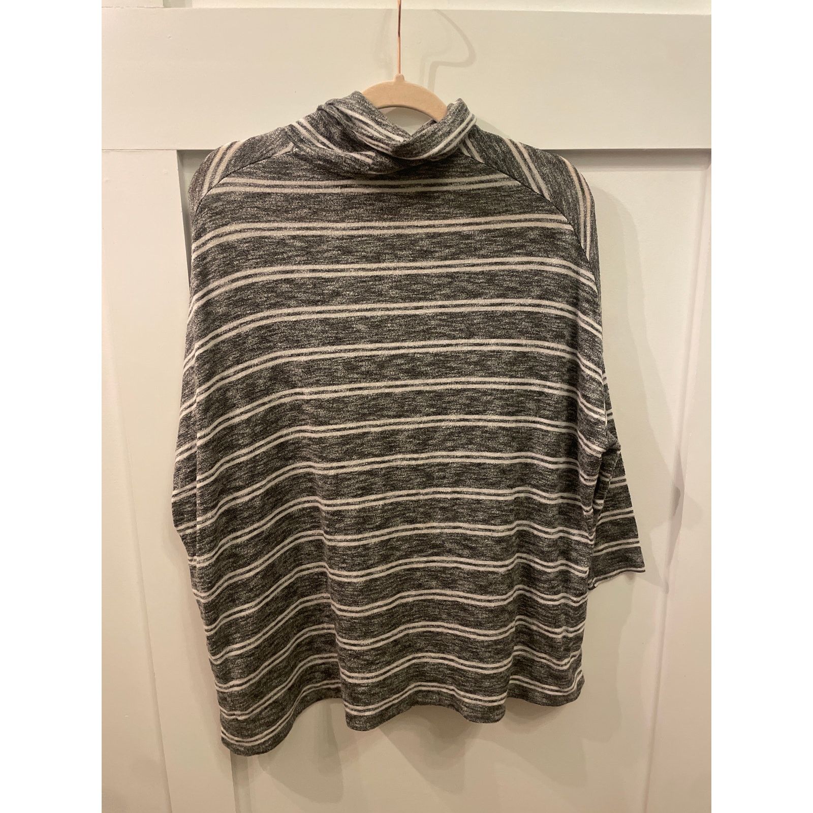 Anthropologie Anthropologie Postmark Striped Turtleneck Knit Sweater, S Size S / US 4 / IT 40 - 7 Thumbnail