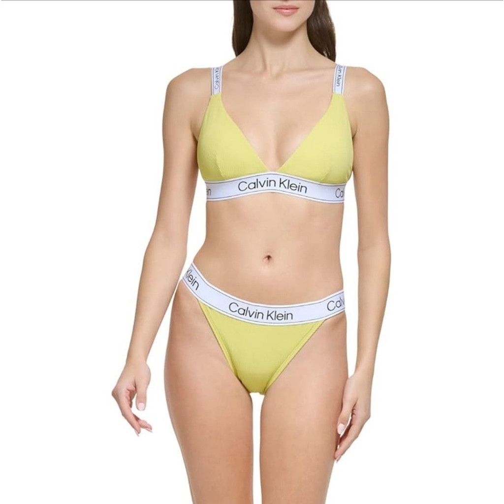 Calvin Klein Calvin Klein Silky Rib Fabric Bikini Bottom SZ L Size ONE SIZE - 3 Thumbnail
