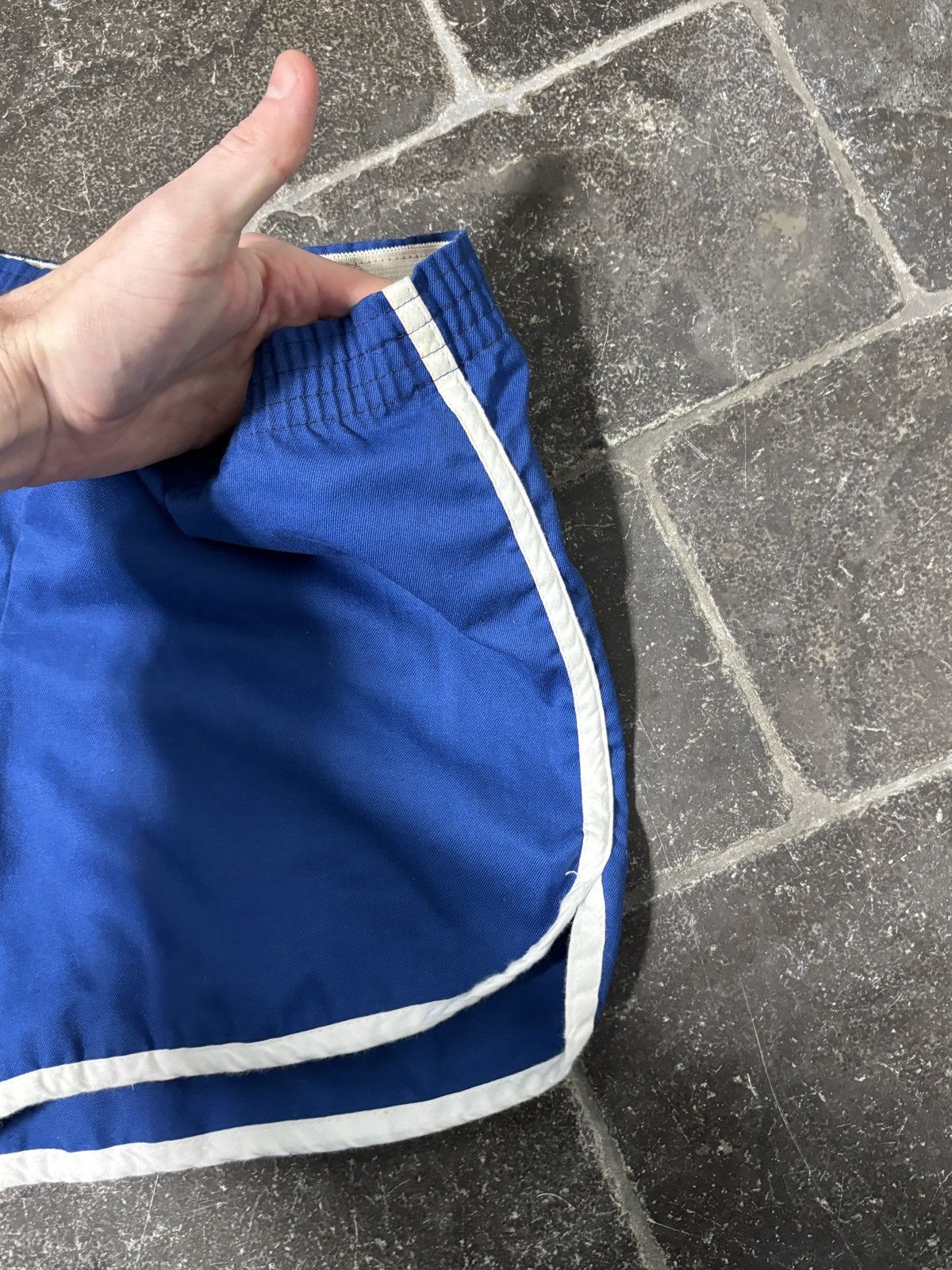 Vintage 1980s Vintage Gym Shorts 80s Short Short Cotton Sport Tennis Size US 36 / EU 52 - 7 Thumbnail