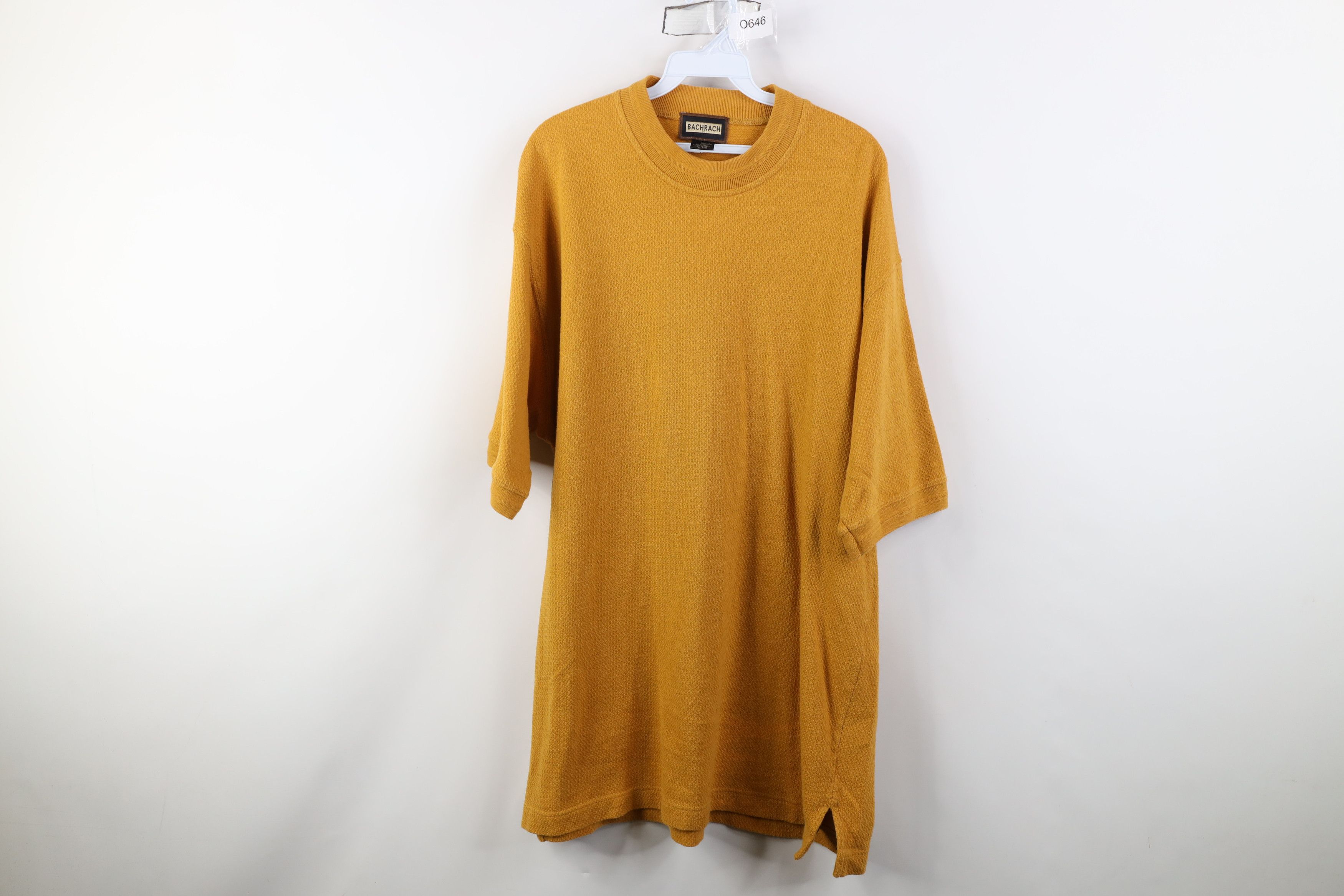 Vintage Vintage 90s Streetwear Thermal Knit Pigment Dye T-Shirt Size US XL / EU 56 / 4 - 1 Thumbnail