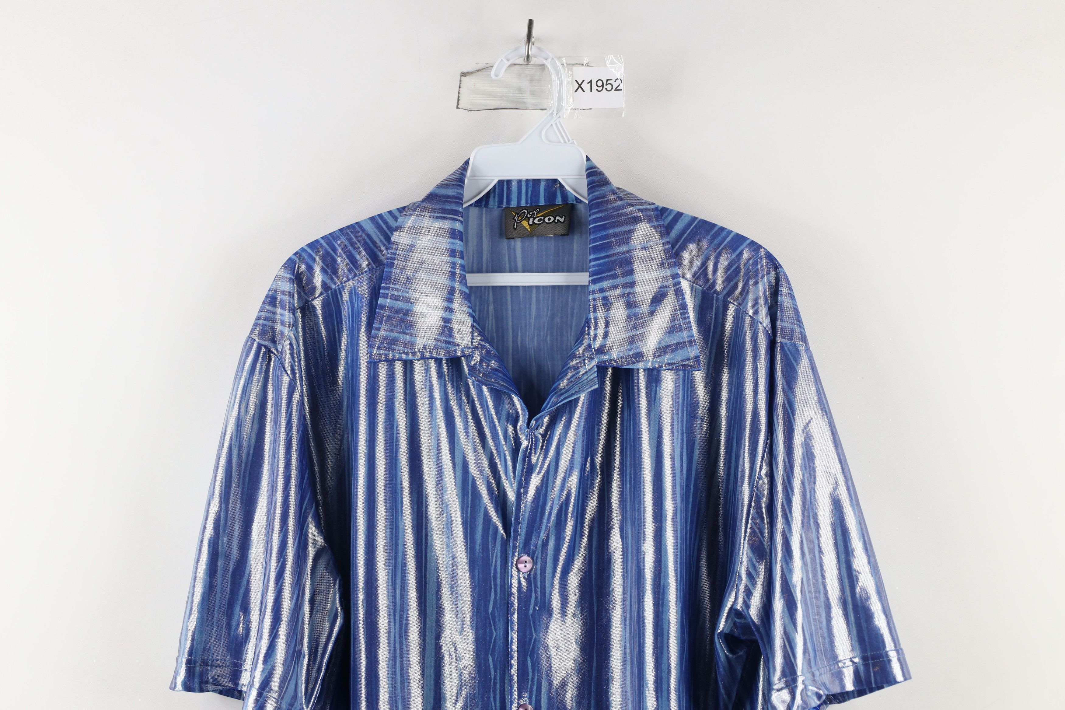 Vintage Vintage 90s Streetwear Rave Short Sleeve Button Shirt USA Size US L / EU 52-54 / 3 - 2 Thumbnail