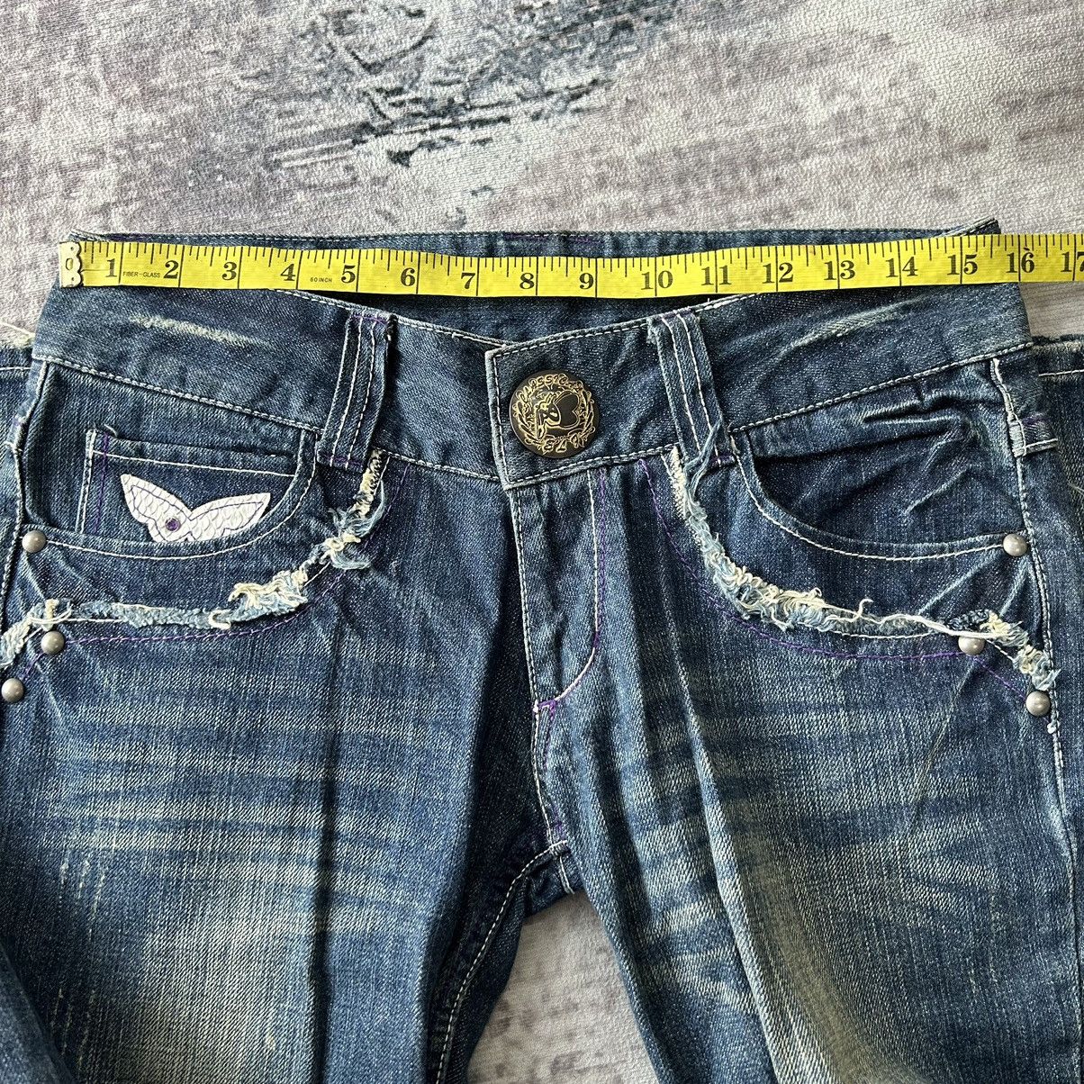 If Six Was Nine Butterfly Embroidery Logo Flared Jeans Size US 31 - 16 Thumbnail