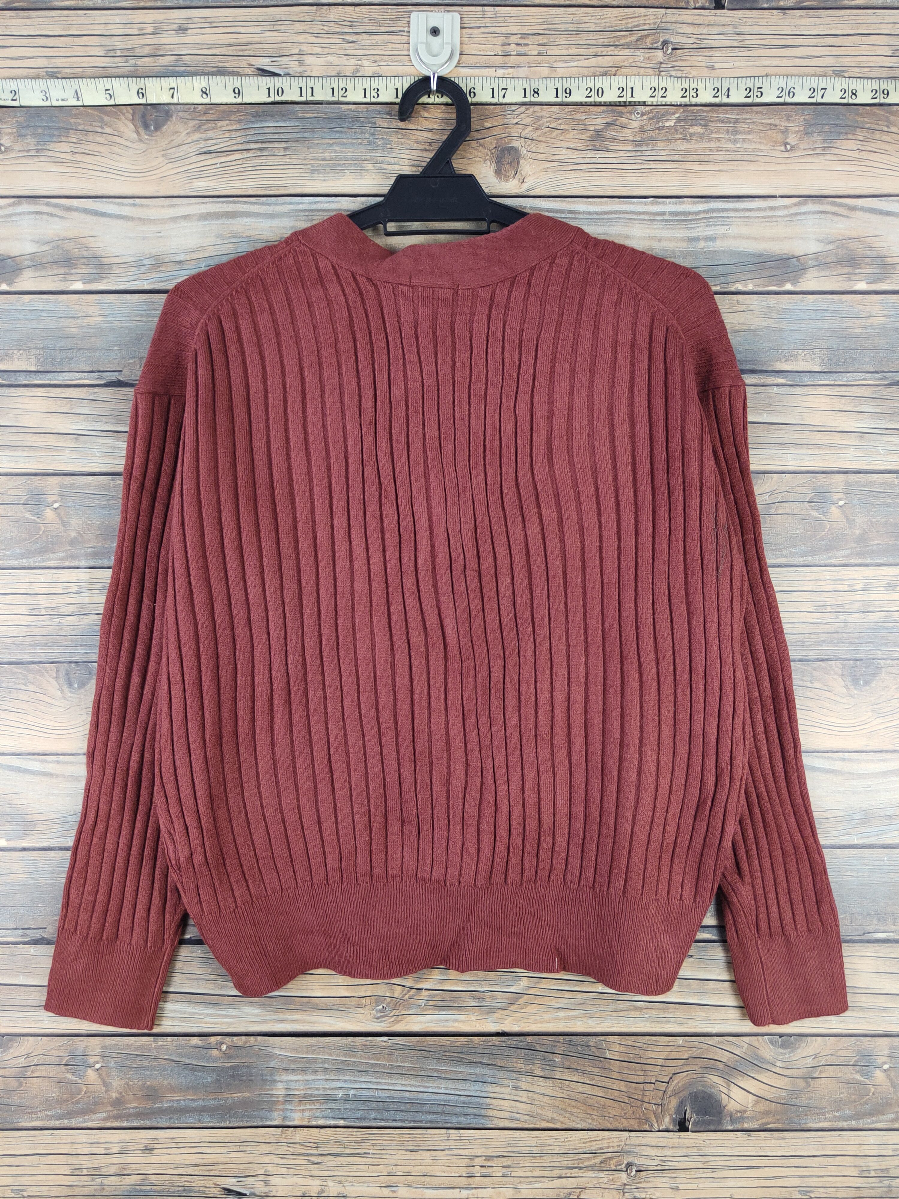 GU GU Dark Brown Knitwear Cardigan #W2236 Size M / US 6-8 / IT 42-44 - 7 Thumbnail