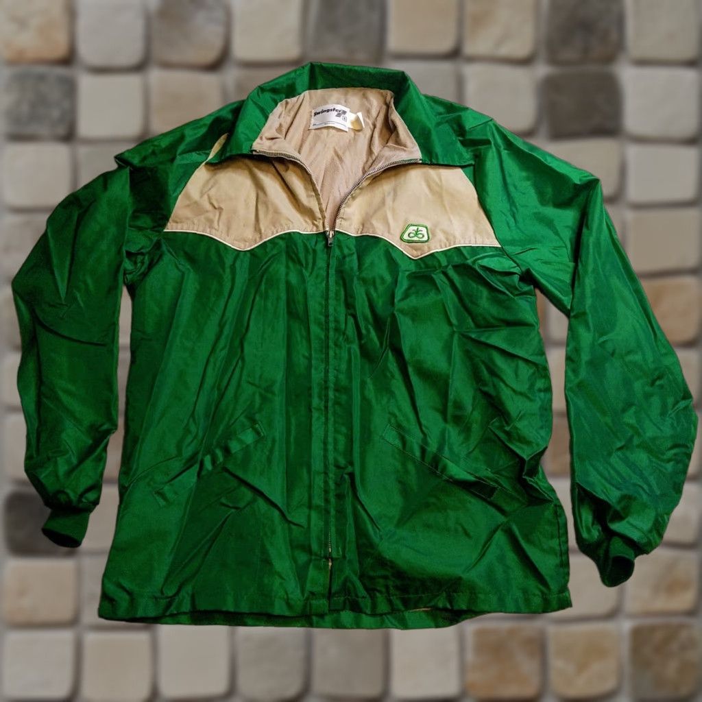Vintage VINTAGE Swingster Jacket XL Green Tan Lightweight Zip USA Swingster Green Tan Lightweight Jacket XL USA Size US XL / EU 56 / 4 - 1 Thumbnail
