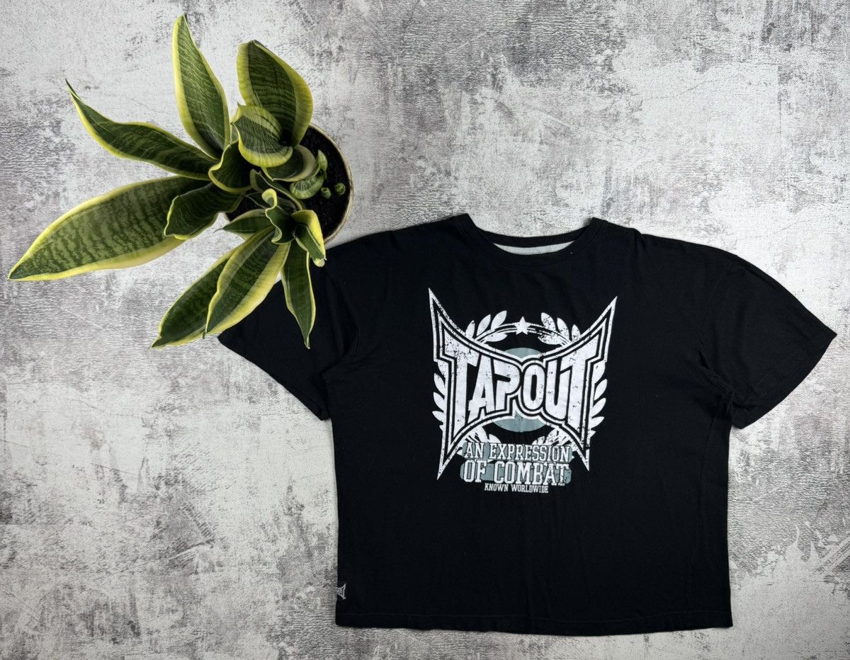 Tapout TAPOUT in Affliction Style Vintage Rap Hip Hop Black Graphic Jersey T Shirt Tee Size US XL / EU 56 / 4 - 1 Thumbnail