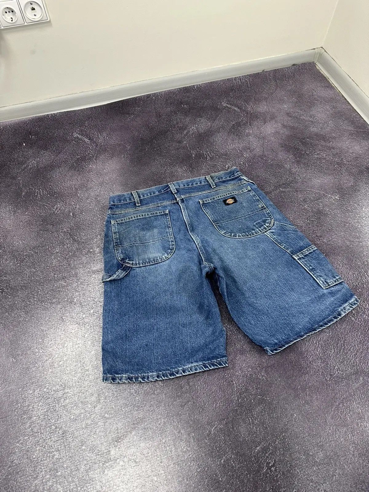 Dickies × Vintage Vintage Dickies Blue Work Hype Denim Baggy Shorts Jorts Size US 36 / EU 52 - 3 Thumbnail