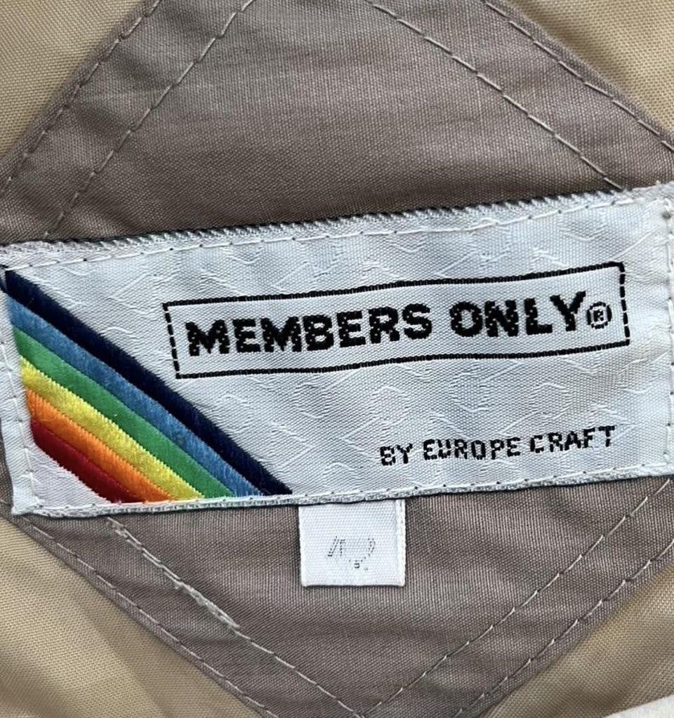 Members Only Vintage Members Only Racer Jacket Tan Beige Size 42 Large Size US L / EU 52-54 / 3 - 8 Thumbnail