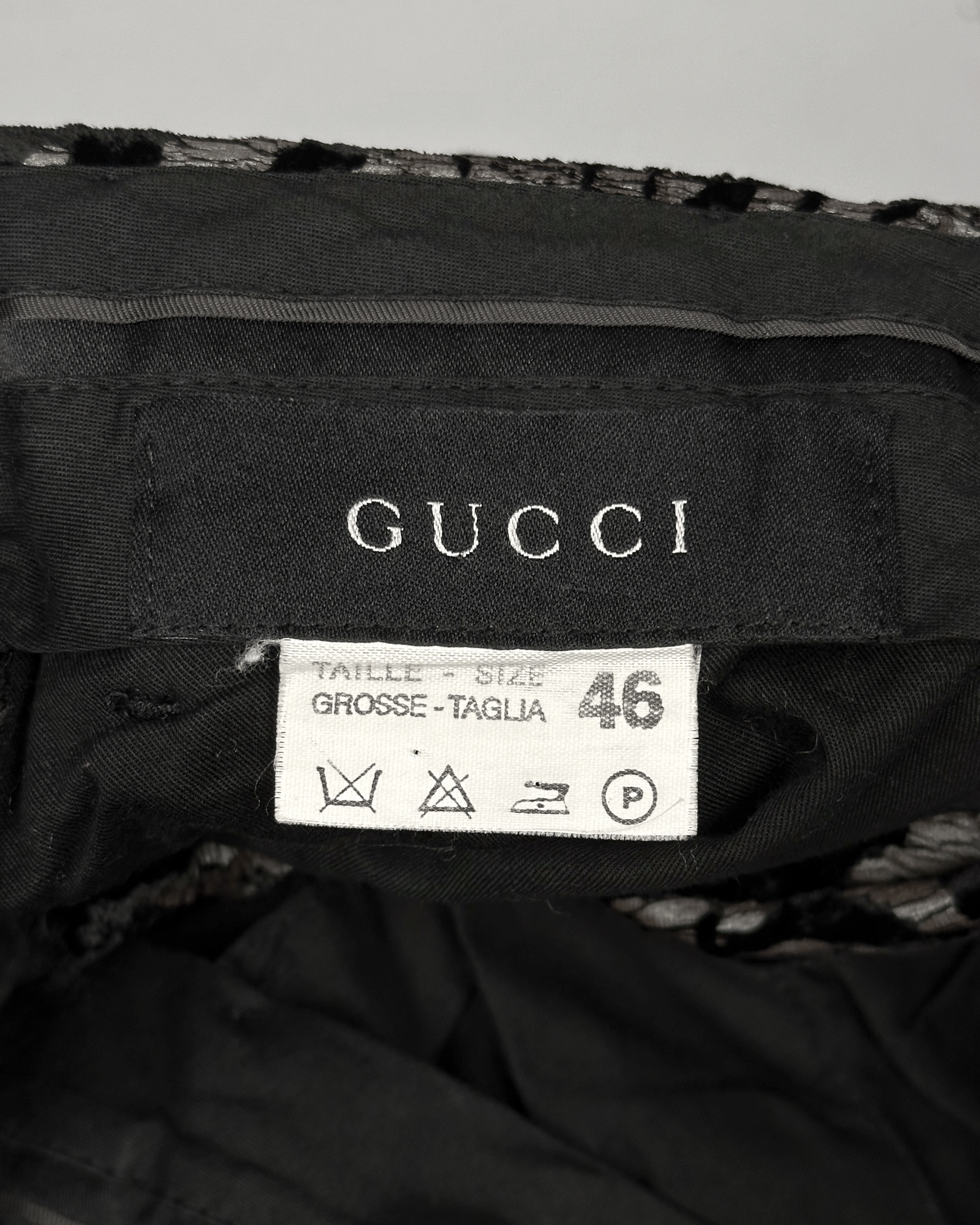 Gucci Gucci Jacquard Floral Pattern Flared Pants Size US 29 - 9 Thumbnail