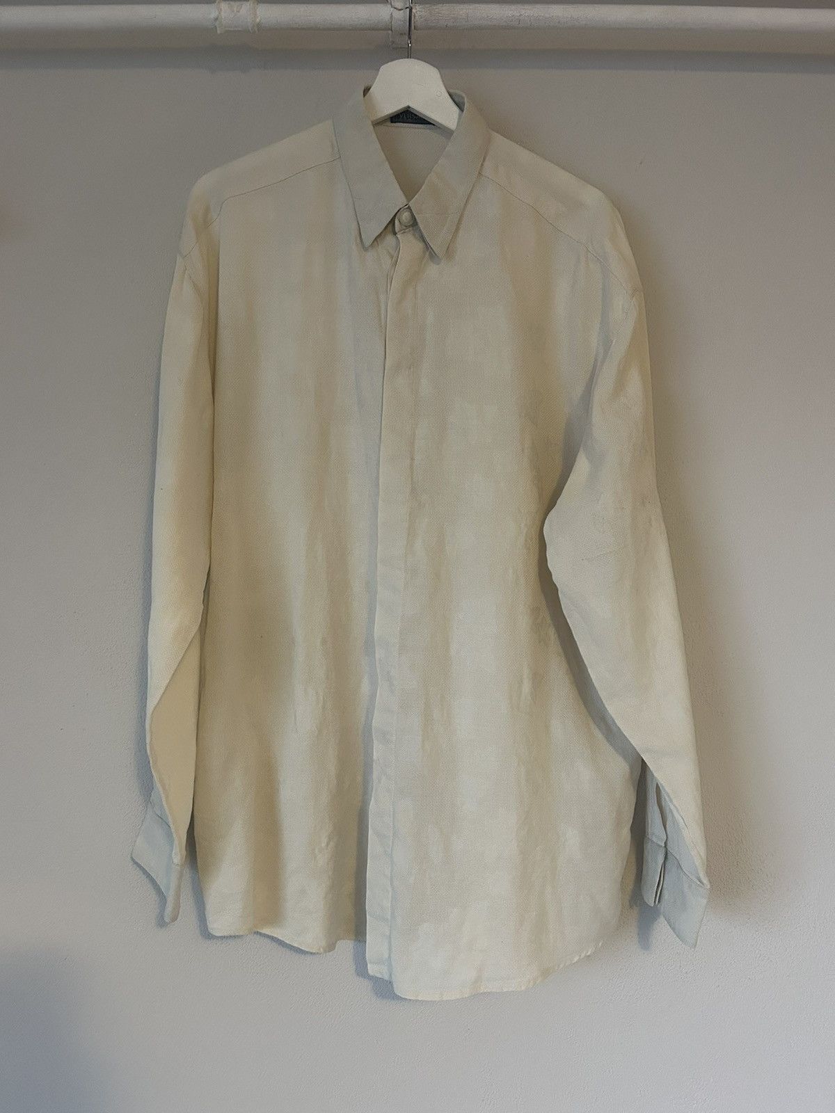 Versace Gianni Versace Leaf Pattern Shirt Size US L / EU 52-54 / 3 - 1 Thumbnail