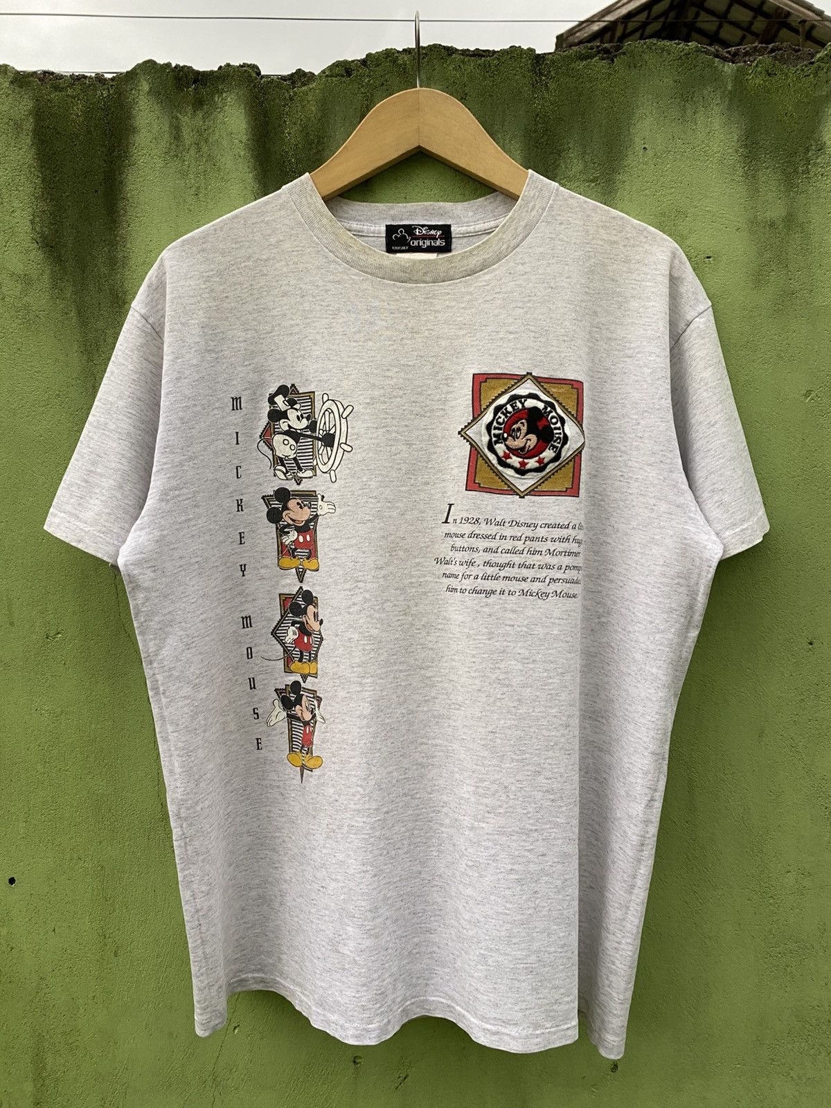 Vintage Vintage Classic Disney Originals Mickey Mouse Grey Graphic Size US XL / EU 56 / 4 - 1 Thumbnail