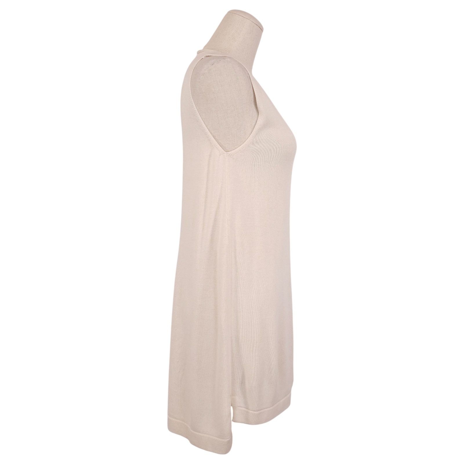 Eileen Fisher Eileen Fisher Knit Tunic Tank Natural Beige Sz Extra Small Size XS / US 0-2 / IT 36-38 - 4 Thumbnail