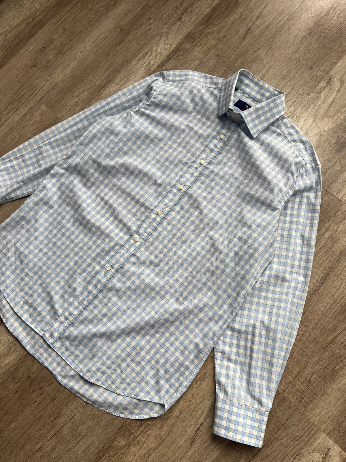 Etro × Vintage Etro Plaid Shirt Blue Men's Size 44 Size US S / EU 44-46 / 1 - 4 Thumbnail