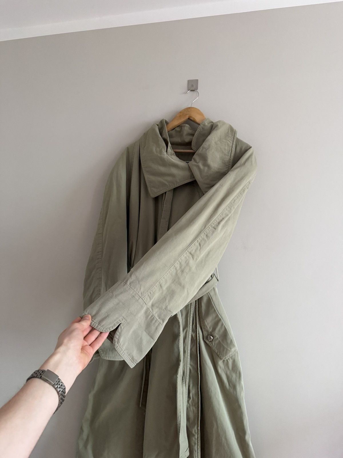 Jil Sander Jil Sander+ Asymmetric Belted Trench Coat Size M / US 6-8 / IT 42-44 - 2 Thumbnail
