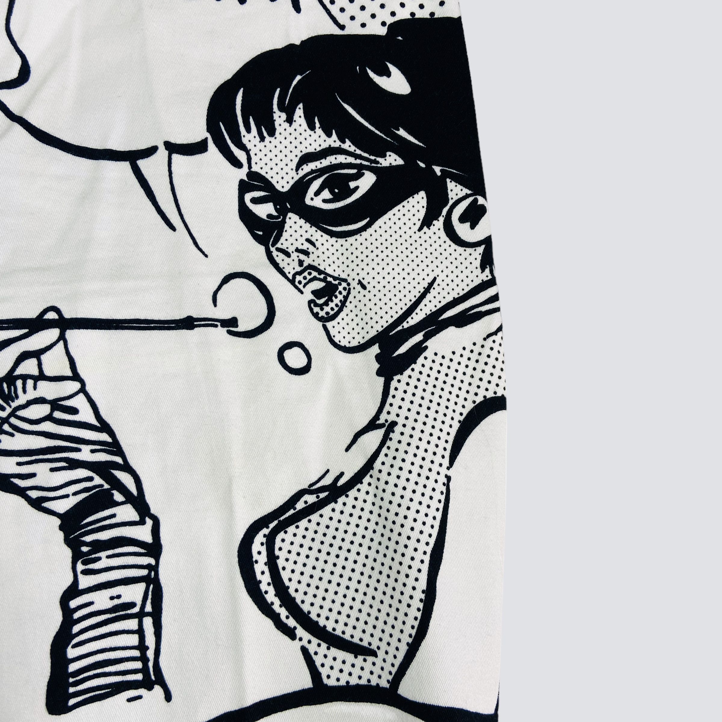 Vintage BAGGY FLARE ARCHIVE 1990s COMICS OVERPRINTED PANTS - № 3090 Size US 34 / EU 50 - 9 Thumbnail