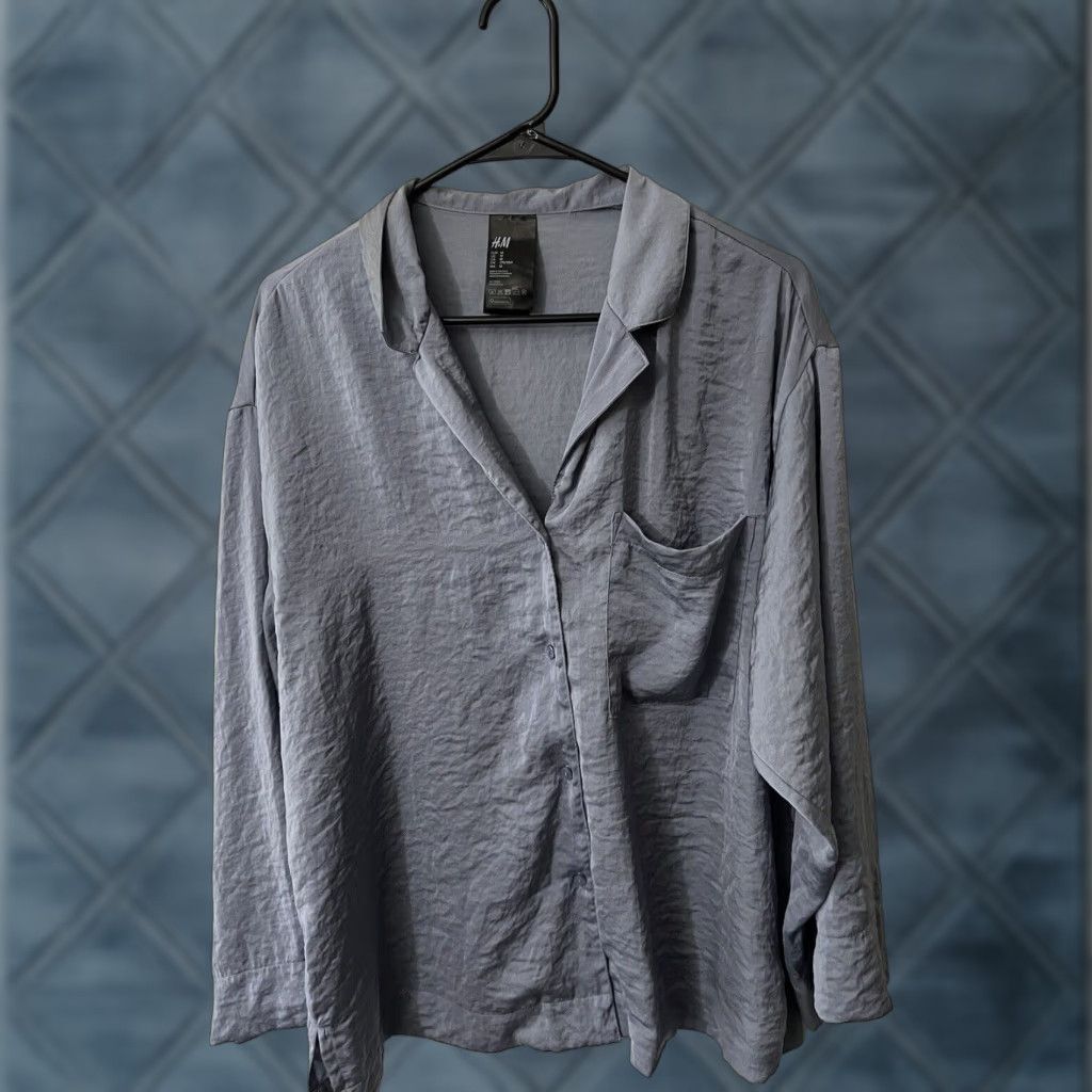 H&M H&M Men's Pajama Top Medium Blue Pre-Owned Size US M / EU 48-50 / 2 - 1 Thumbnail