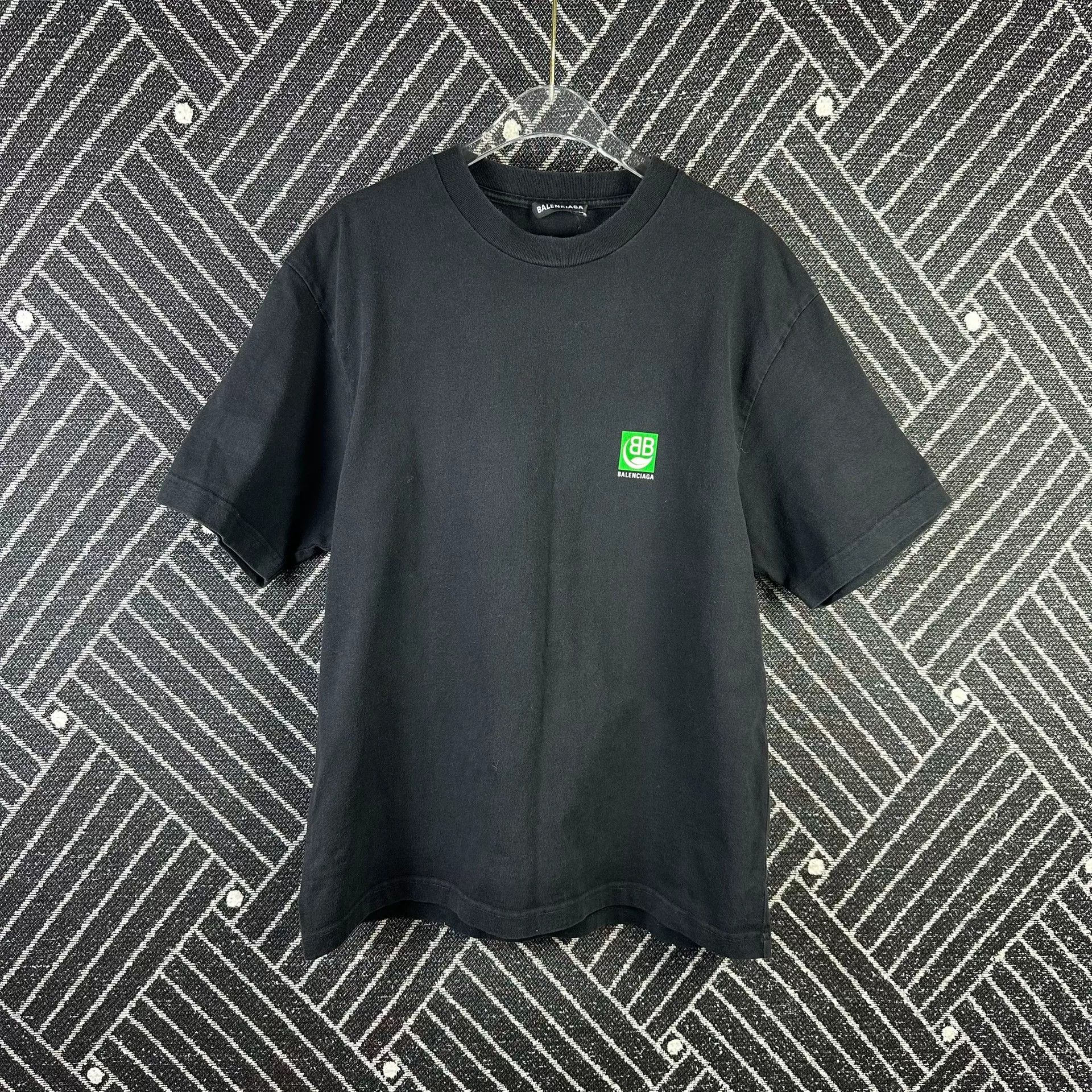 Balenciaga Balenciaga Mosaic Double B Short Sleeve Shirt-2505