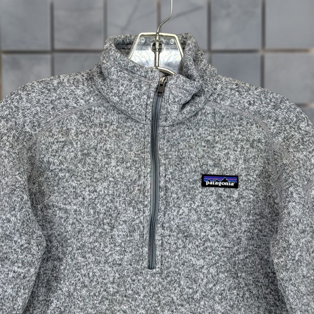 Patagonia Patagonia Better Sweater 1/4 Zip Pullover Womens Small Grey Heather 25617 SP16 Jacket Sweater Size S / US 4 / IT 40 - 1 Thumbnail
