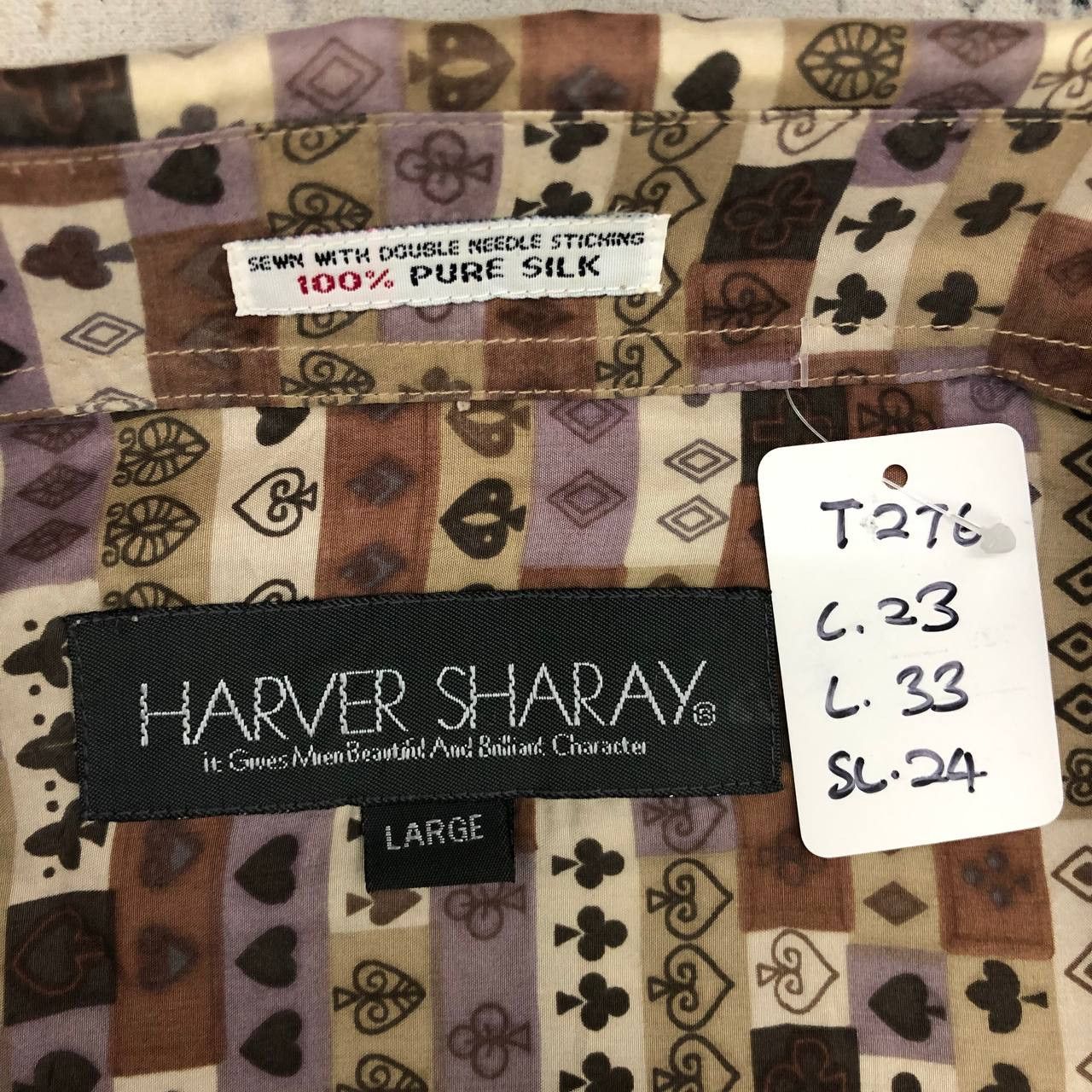Japanese Brand T276 SILK HARVER SHARAY CASINO GAMBLE FULL PRINT SHIRTS Size US L / EU 52-54 / 3 - 3 Thumbnail