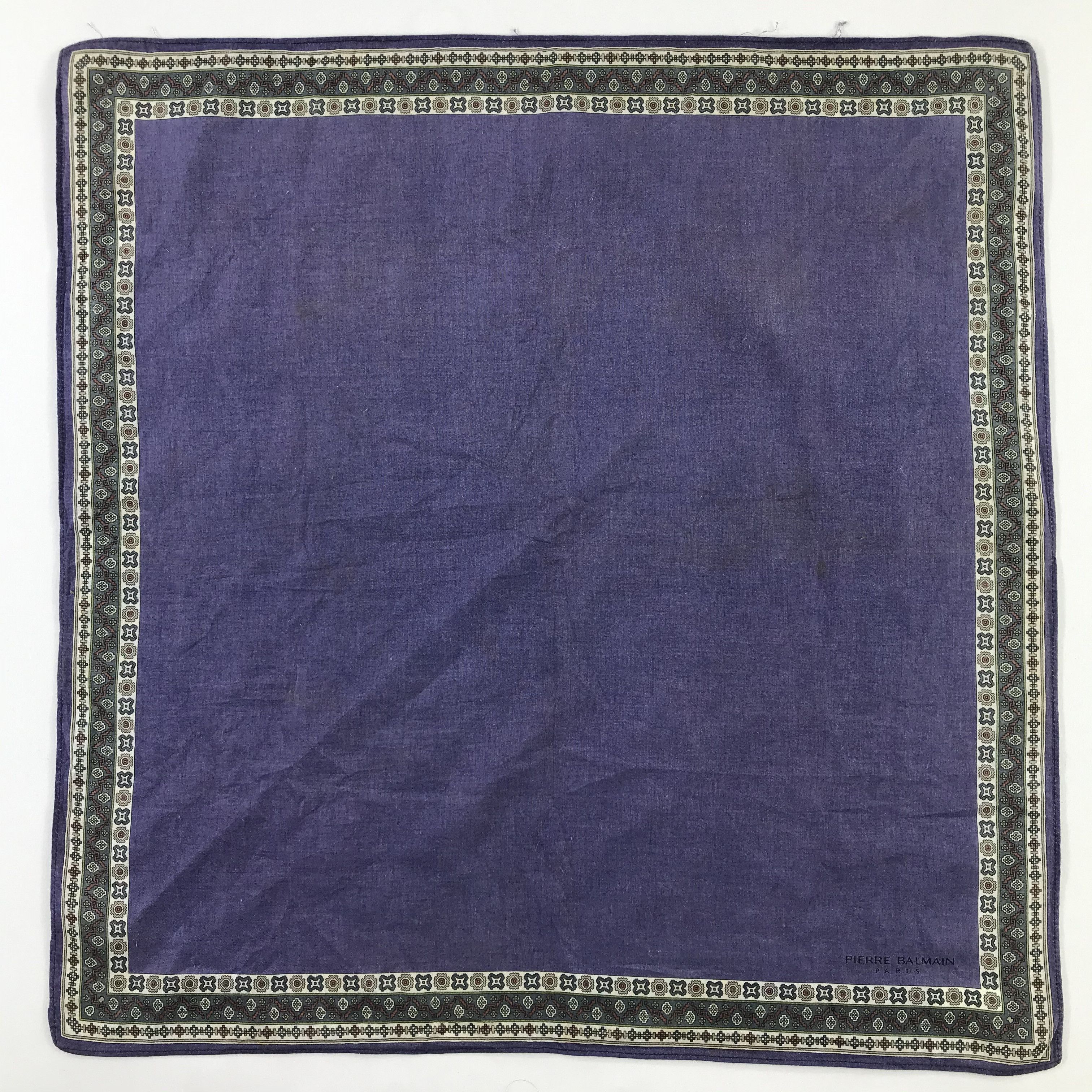 Pierre Balmain × Vintage Pierre Balmain Bandana / Handkerchief / Neckerchief - S778 Size ONE SIZE - 1 Thumbnail