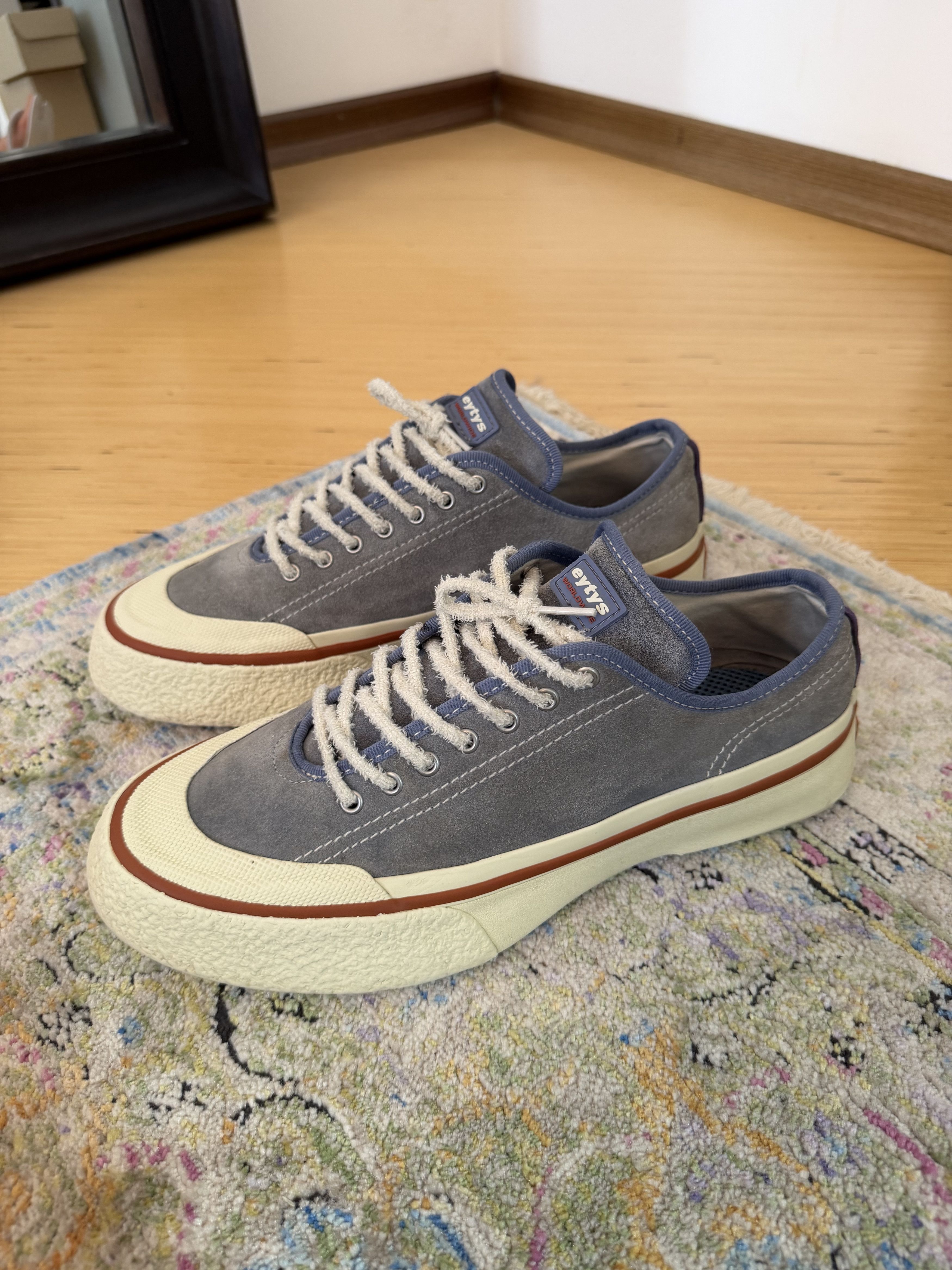 Eytys Eytys Laguna Blue Denim Sneakers Size US 12 / EU 45 - 2 Thumbnail