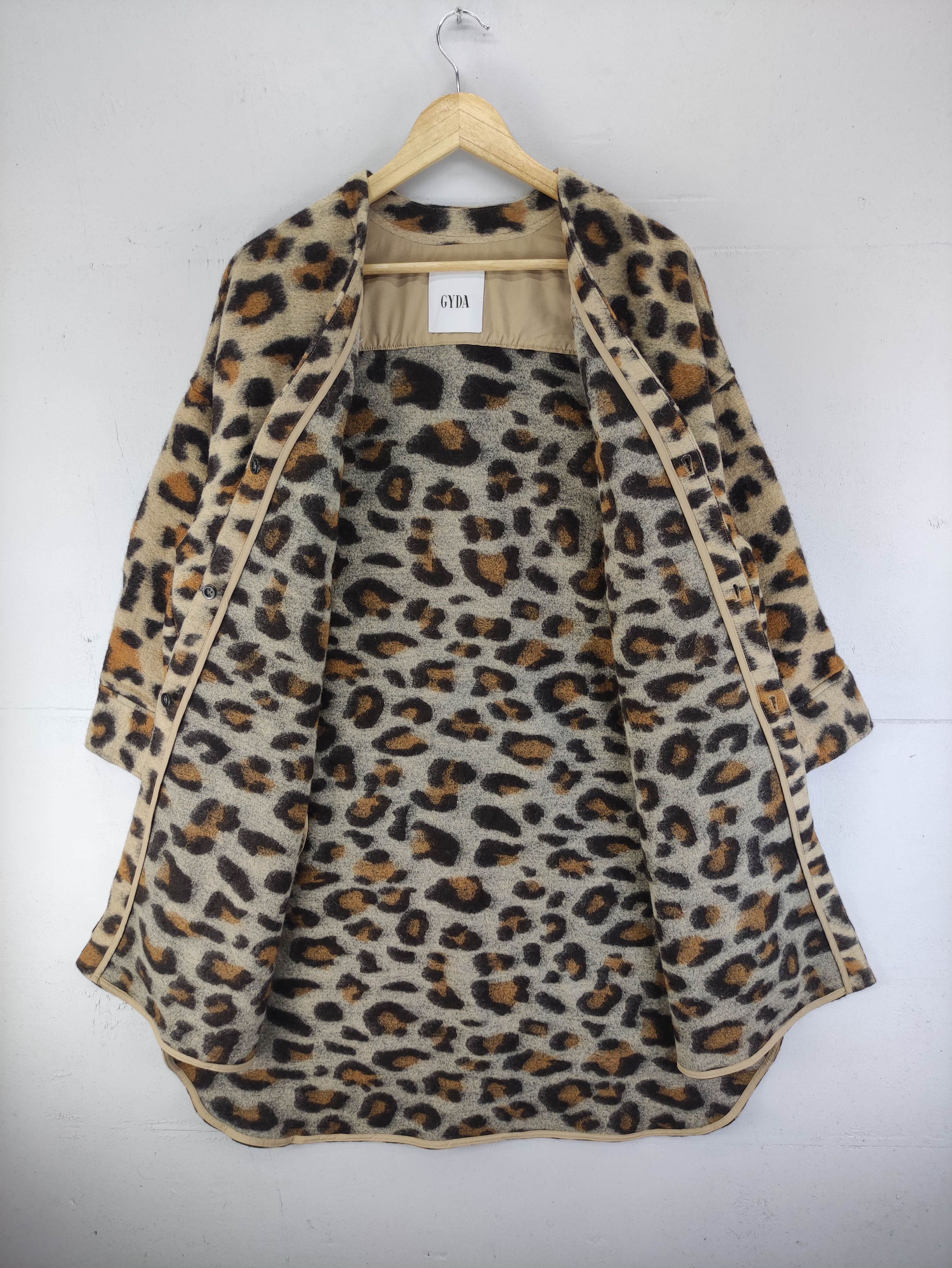 Japanese Brand Vintage Gyda Pattern Leopard Wool Jacket Size L / US 10 / IT 46 - 4 Thumbnail