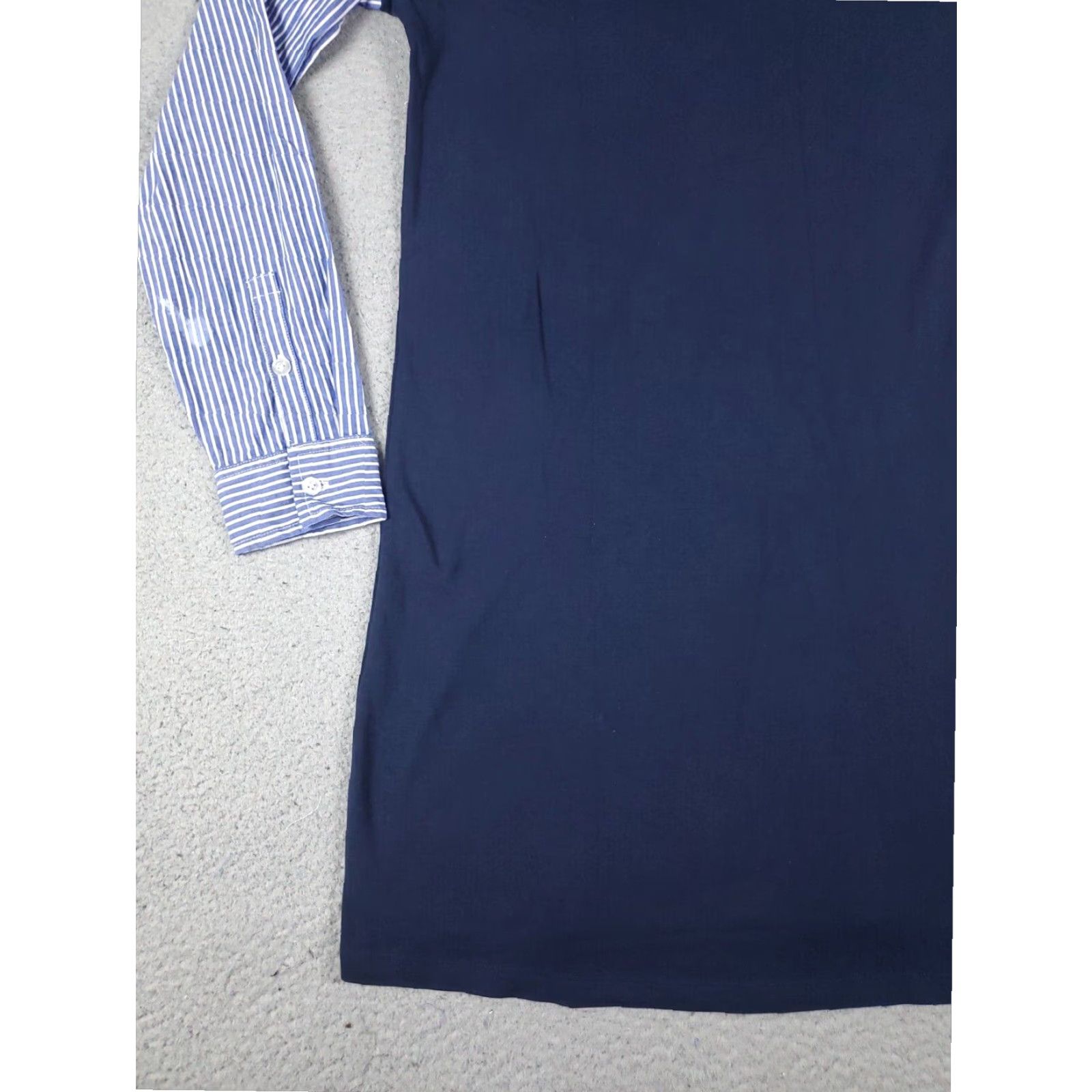 Nautica Womens Blue Button Down Nautica Shirt Dress Medium Casual Size M / US 6-8 / IT 42-44 - 3 Thumbnail