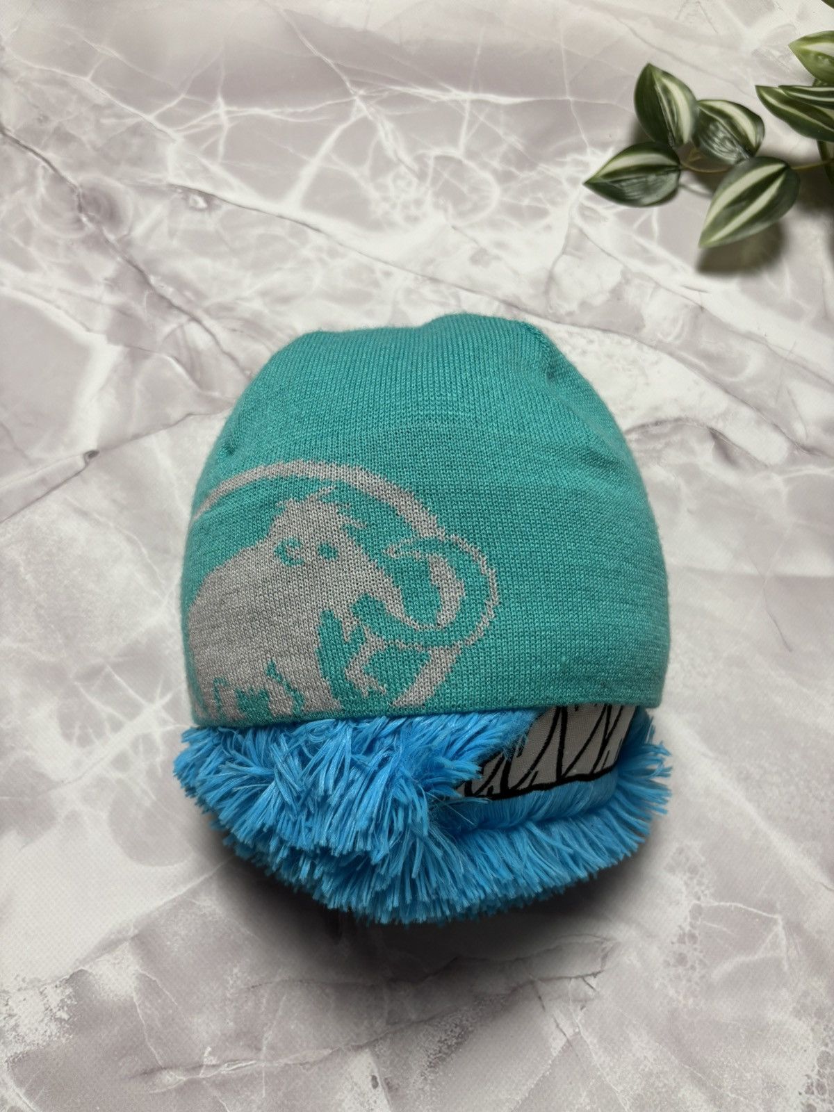 Mammut Mammut Tweak Beanie Hat Wool Blend Turquoise Unisex One Size Size ONE SIZE - 4 Thumbnail
