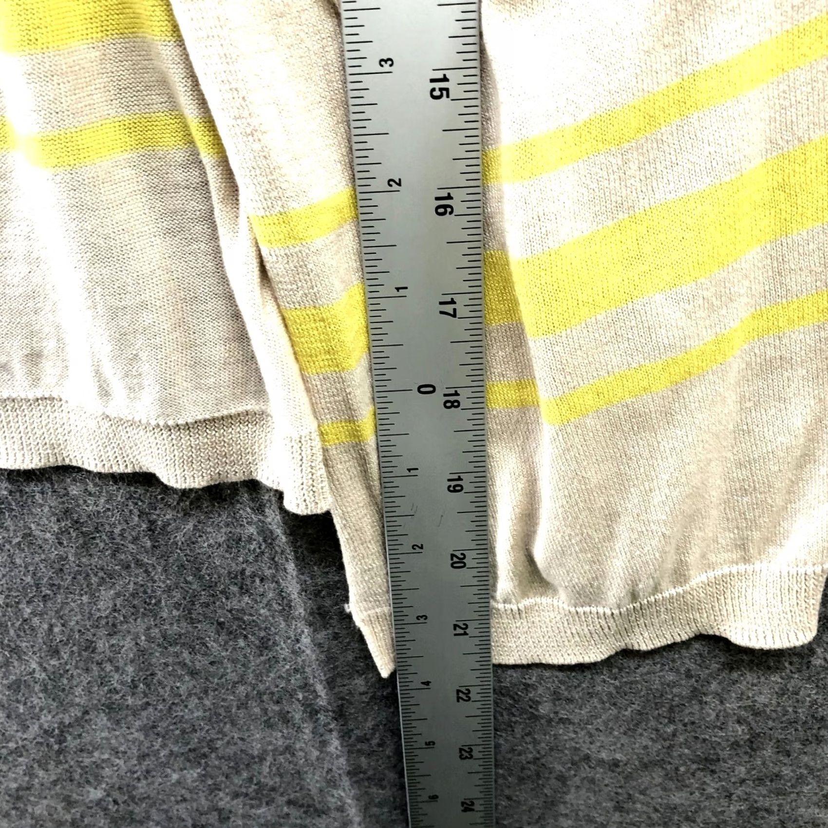 J.Crew J. Crew Silk Blend Cardigan Womens XS Lightweight Spring Yellow Tie Front Sweater Cardigan Size XS / US 0-2 / IT 36-38 - 7 Thumbnail