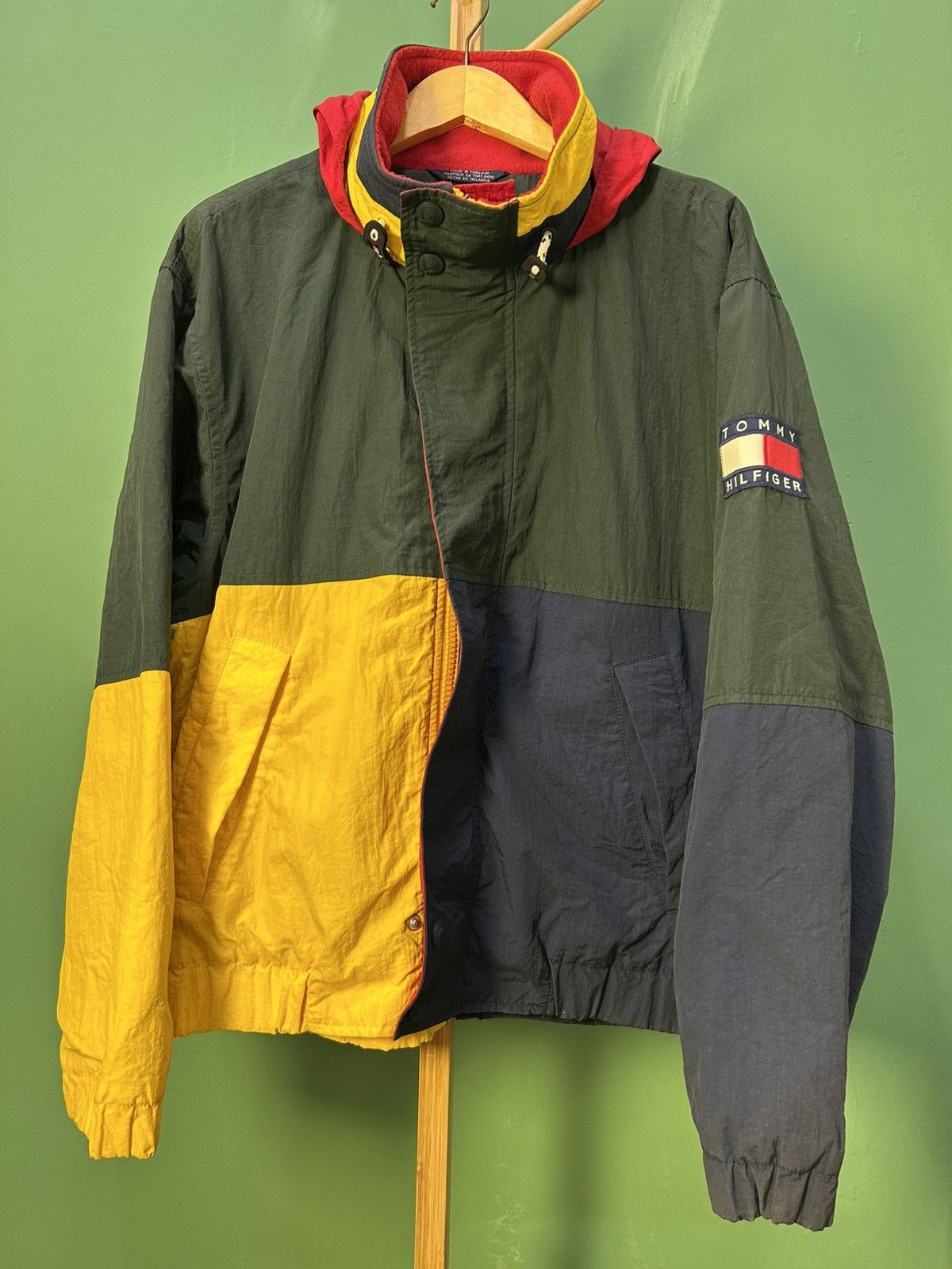 Vintage 90s Tommy Hilfiger Colorblock Jacket