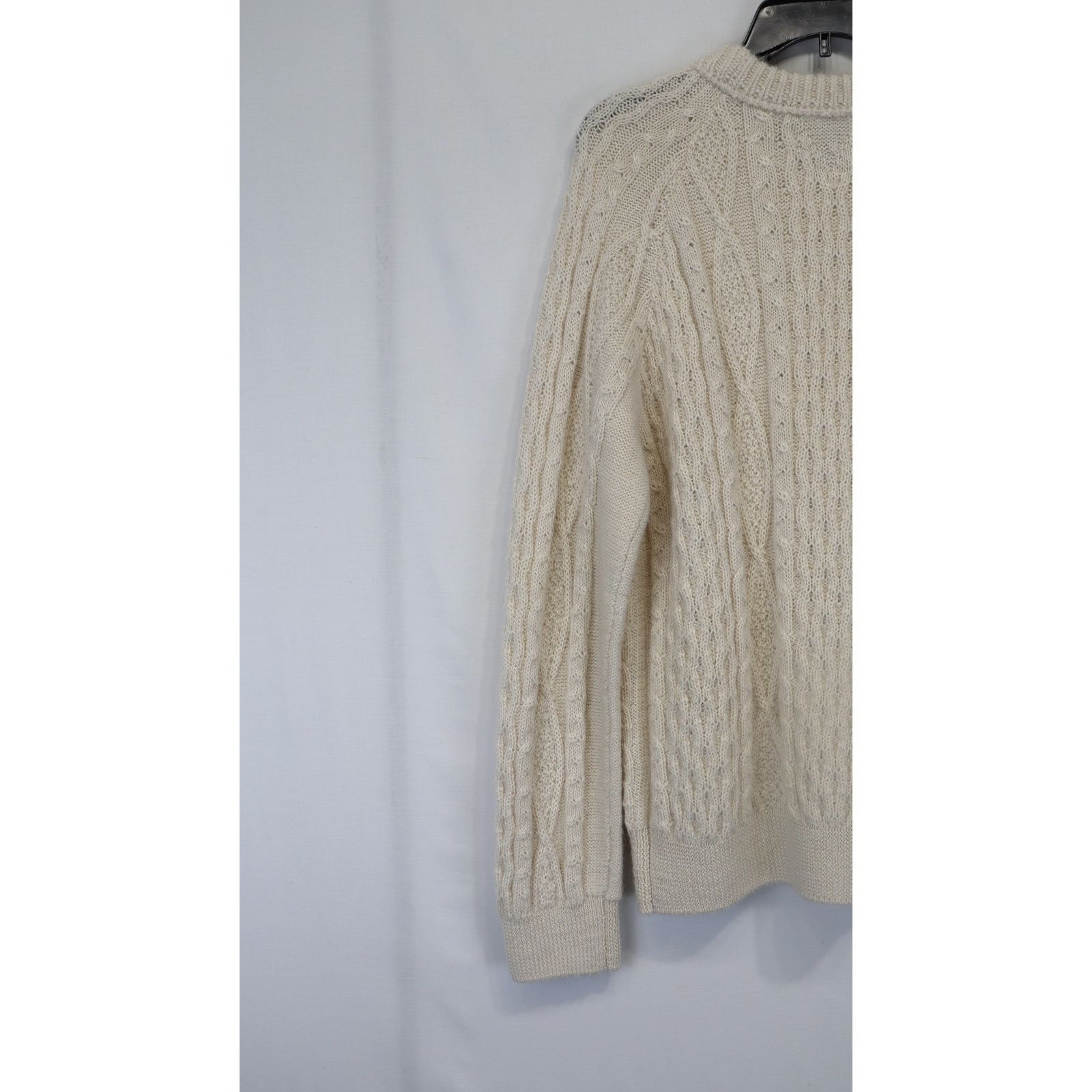 Bottega Veneta o1rshd1 MW Alpaca Aran Knitwear Sweater in Bone Size US L / EU 52-54 / 3 - 6 Thumbnail