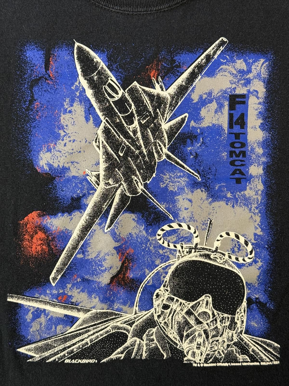 Fruit Of The Loom VTG F-14 Tomcat Fighter Jets T-shirt Kids Tee - 14/16 Size US XXS / EU 40 - 4 Thumbnail