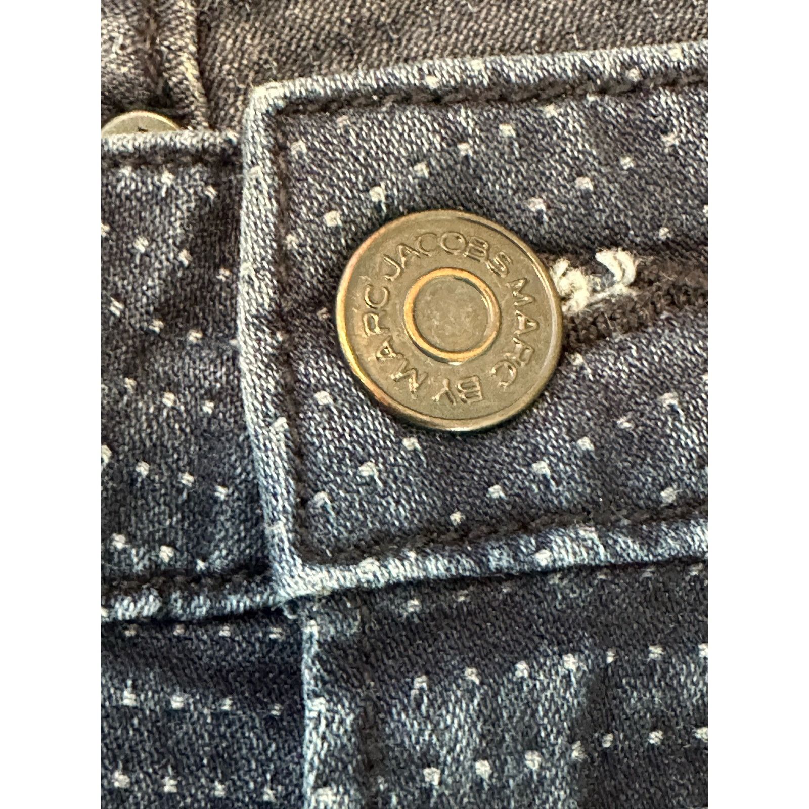 Marc Jacobs Marc Jacobs blue stripes polka dots rolled slim jeans sz 29 Size 29" - 7 Thumbnail