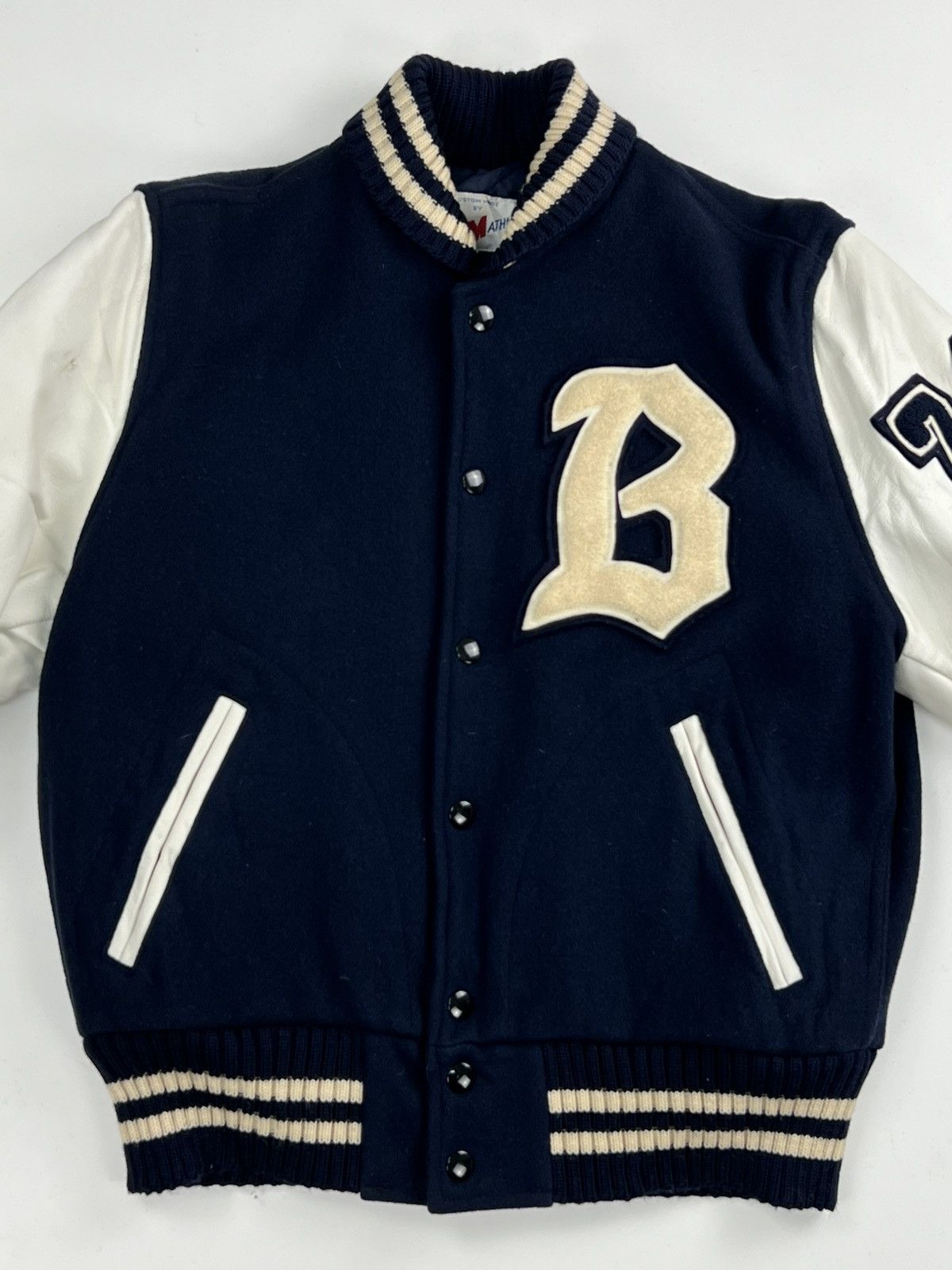 Vintage VINTAGE TM ATHLETIC VARSITY JACKET Size US XXS / EU 40 - 4 Thumbnail