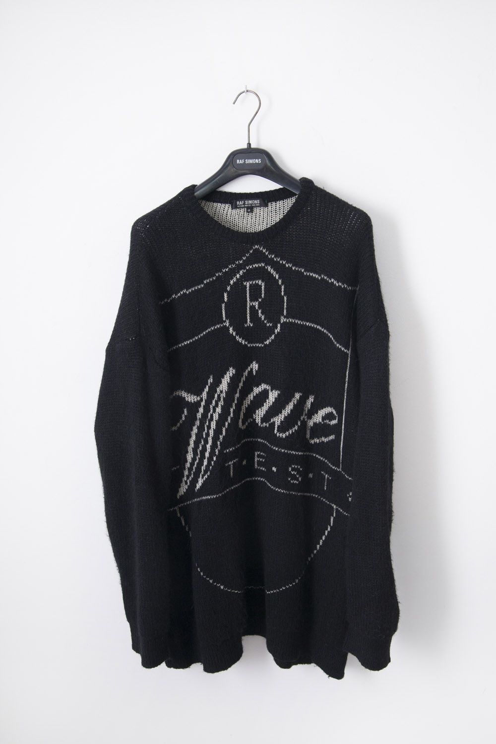 AW04 black Wave Test sweater
