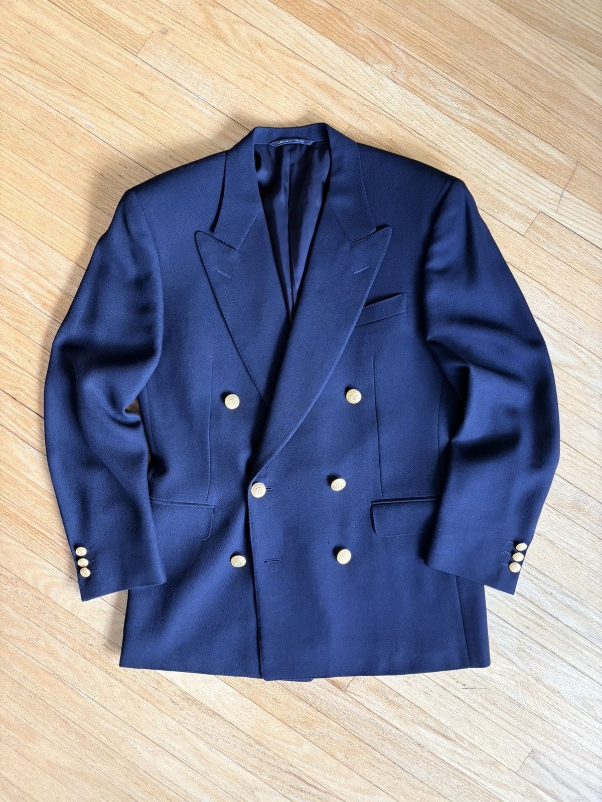 Celine Vintage Céline Paris Suit Jacket Double Breasted Blazer Size 46R - 1 Thumbnail
