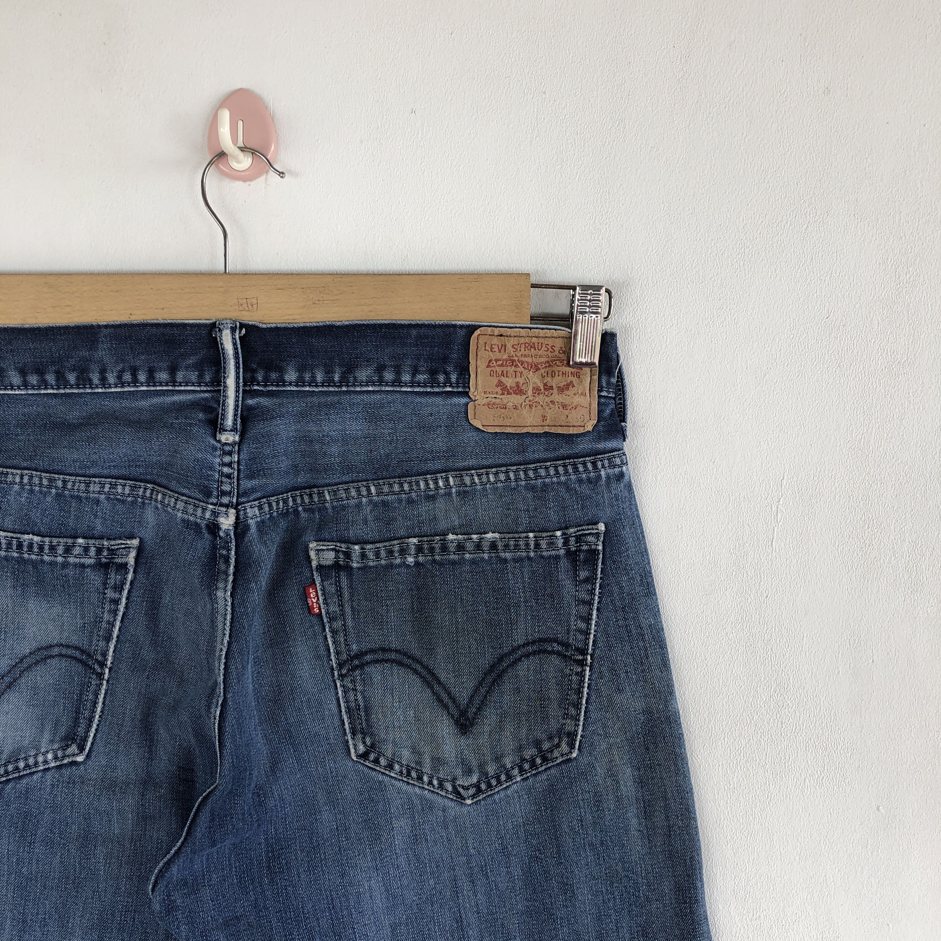 Levi's Vintage Y2K Levis Ripped Baggy Jeans Levi's 569 Faded Denim Size US 32 / EU 48 - 5 Thumbnail