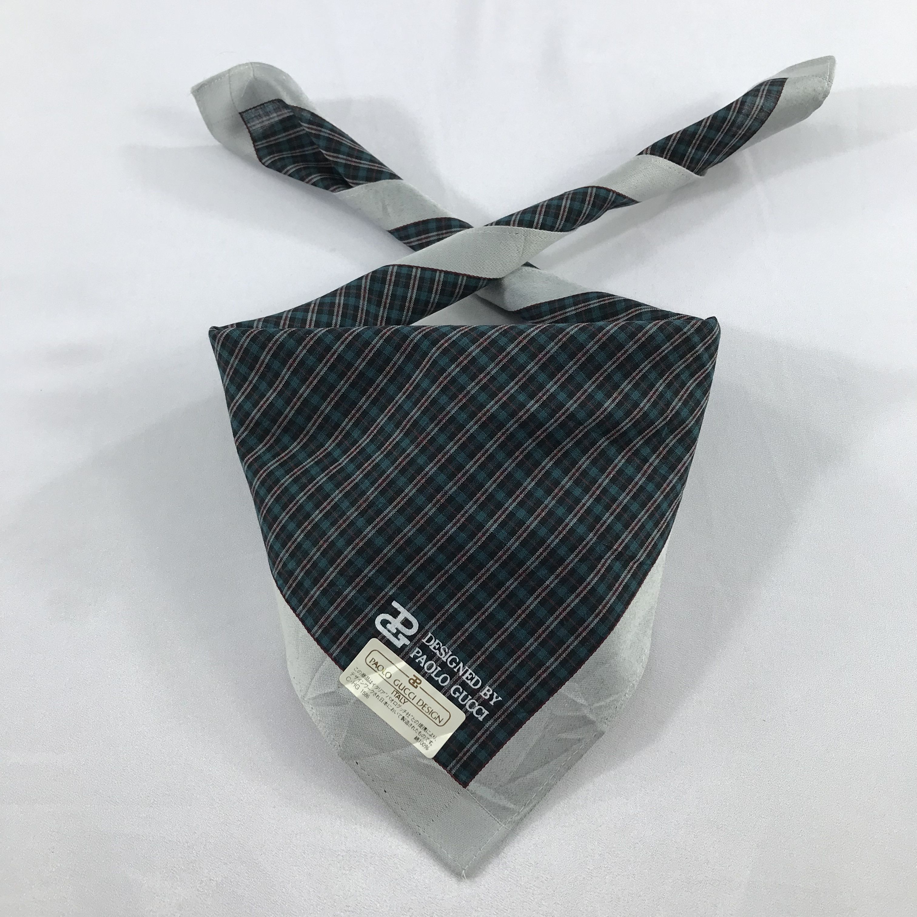 Paolo Gucci × Vintage Paolo Gucci Bandana / Handkerchief / Neckerchief - S2042 Size ONE SIZE - 3 Thumbnail