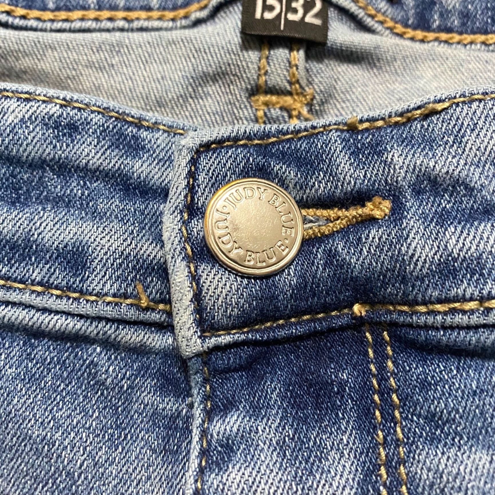 Denime Judy Blue Jeans Womens 15 Denim Skinny Mid Rise Distressed Pockets Blue 5-Pocket Regular Inseam 28 Size 36" / US 14 / IT 50 - 6 Thumbnail