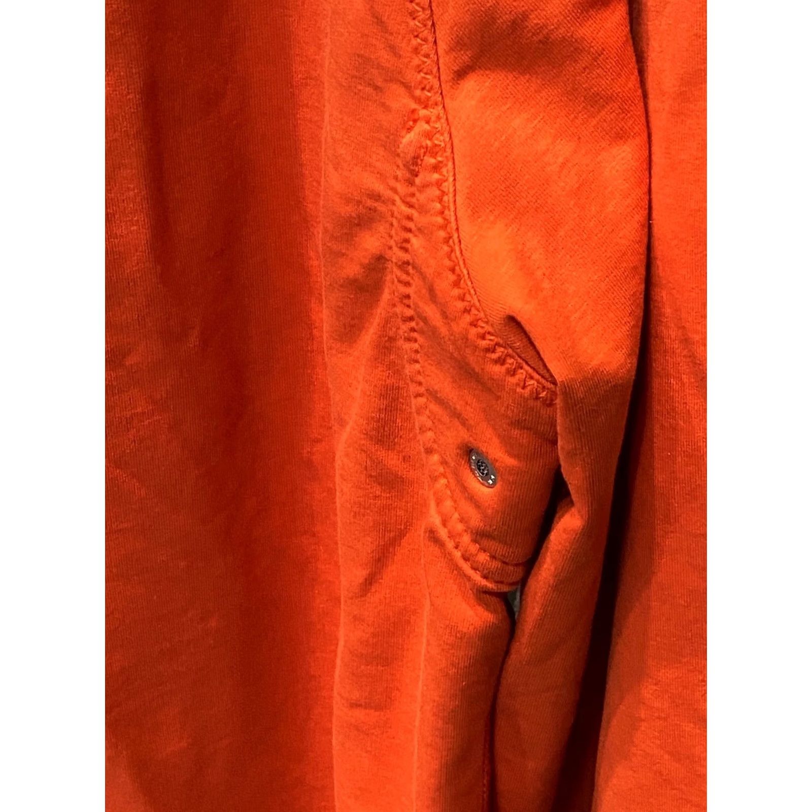 Elie Tahari Elie Tahari Orange Stretch Zippered Mock SWEATER XL Extra Large Mens Size US XL / EU 56 / 4 - 3 Thumbnail