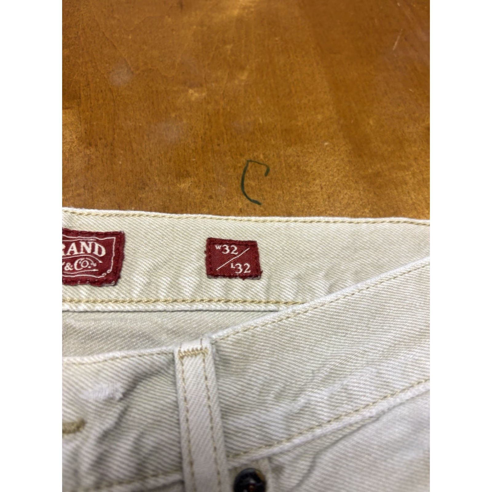 Lucky Brand Lucky Brand Jeans Mens 32x32 Tan 410 Athletic Slim Denim Pants Khaki 32x32 Pockets Regular Inseam 32 Jeans Type Hip Mens Size US 32 / EU 48 - 2 Thumbnail