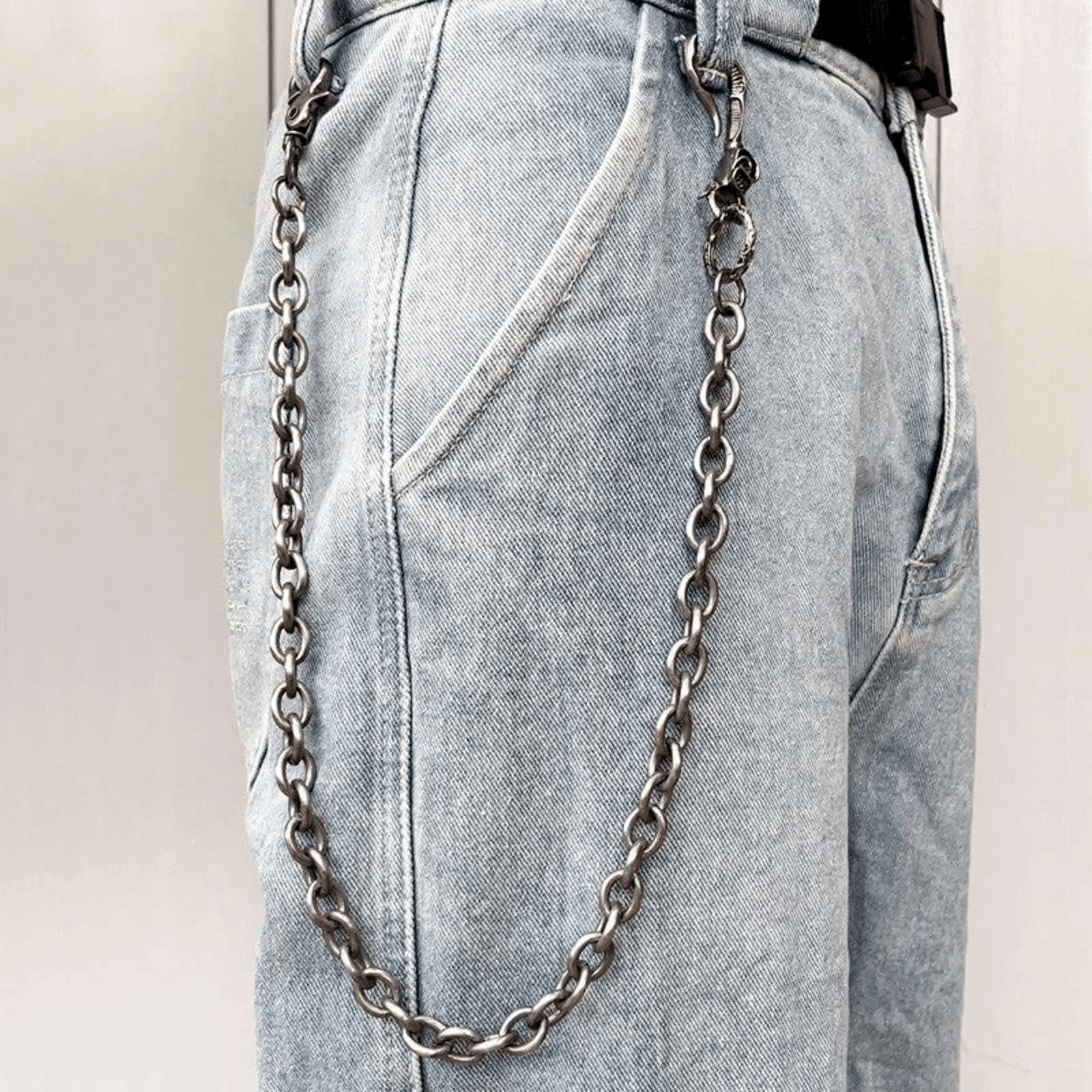 Vintage Death Reaper Wallet Chain, Pants Chain Size ONE SIZE - 5 Thumbnail