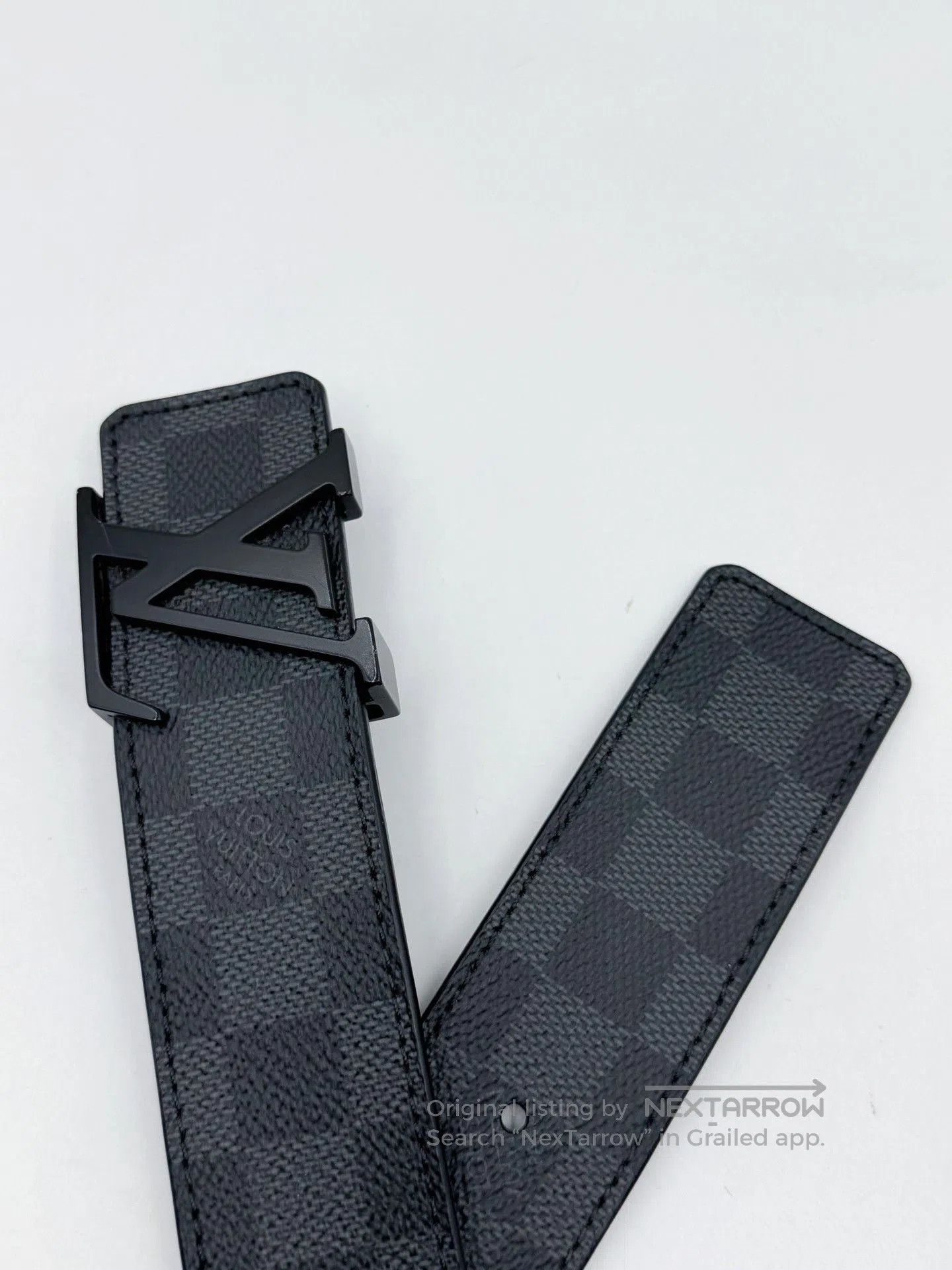 Louis Vuitton Louis Vuitton Black Buckle Damier Belt. Size ONE SIZE - 5 Thumbnail