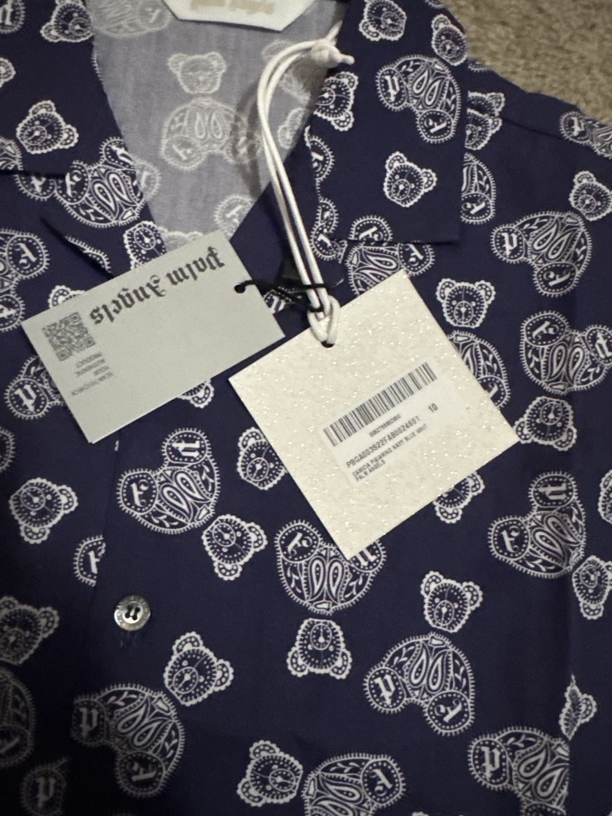 Palm Angels 10 T (kids) Palm Angels button up shirt NWT Size US XXS / EU 40 - 2 Thumbnail