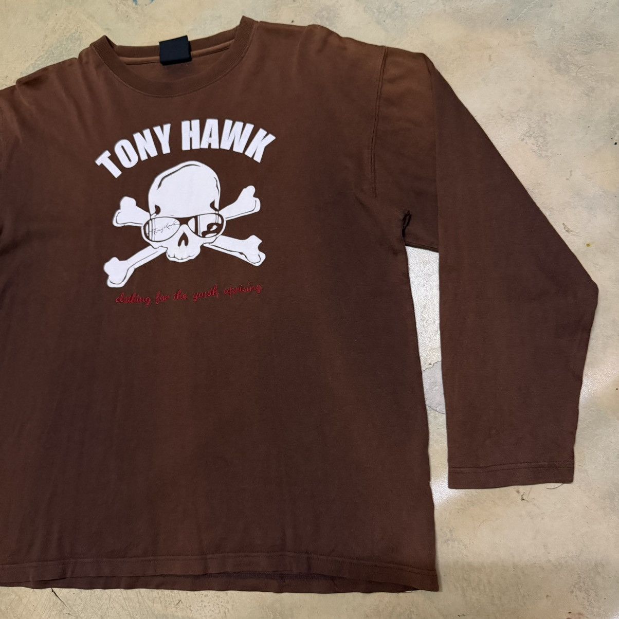 Tony Hawk Vintage Tony Hawk Big Logo Long Sleeve Sun Faded T Shirt Size US L / EU 52-54 / 3 - 2 Thumbnail